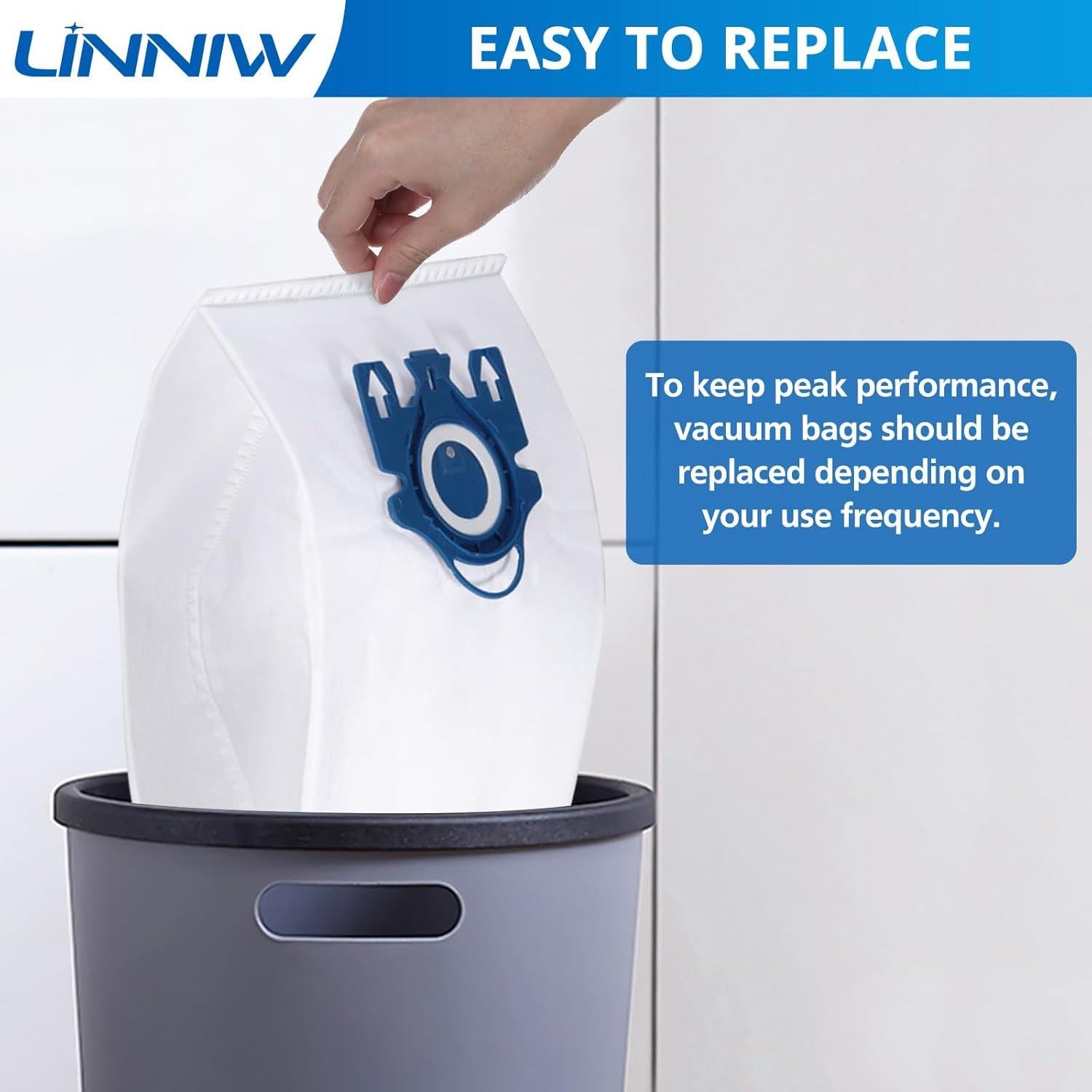 Paquete de 20 bolsas de vacío Airclean GN 3D LINNIW Miele