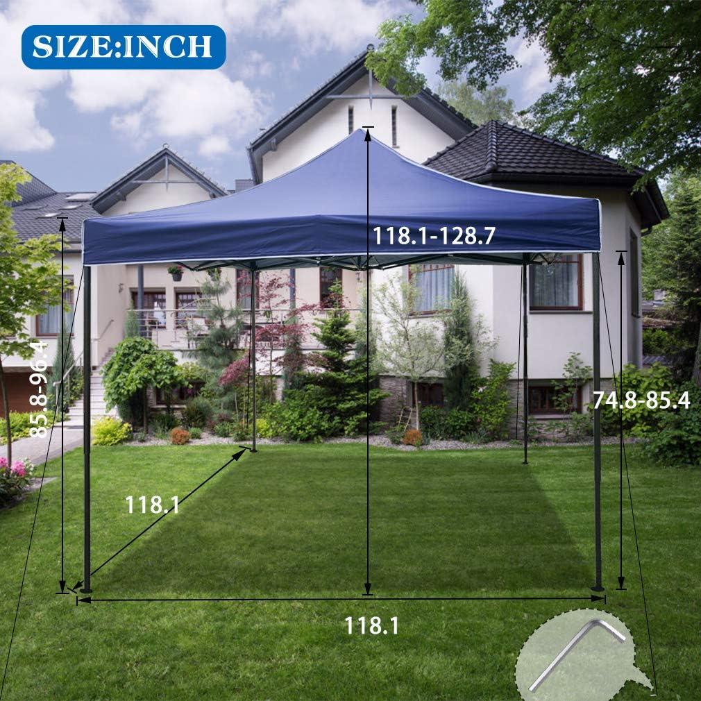 Carpa Pop Up 10x10 FDW Azul Plegable Impermeable para Fiesta