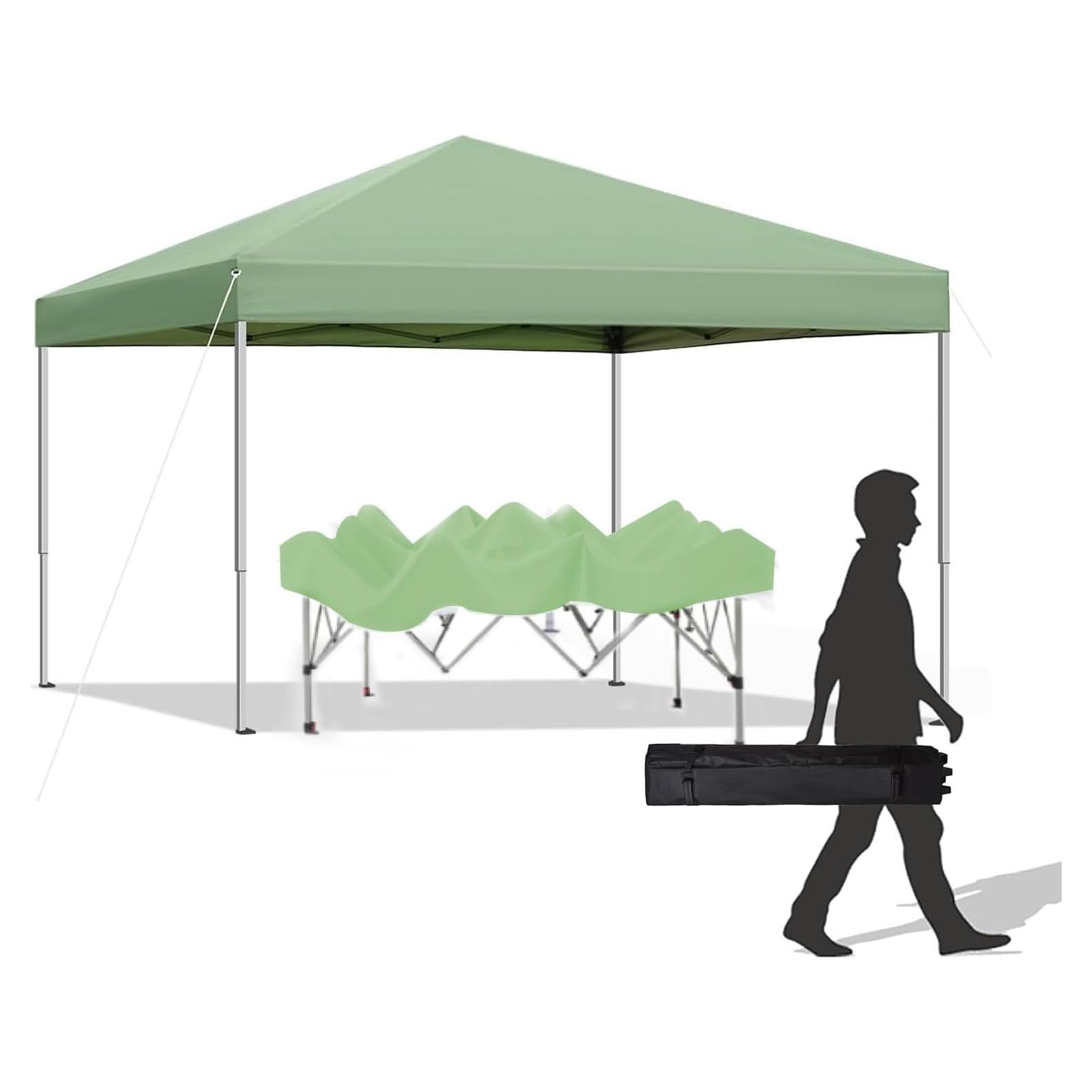 Carpa Plegable SAILARY 3x3m Impermeable Verde con Bolsa