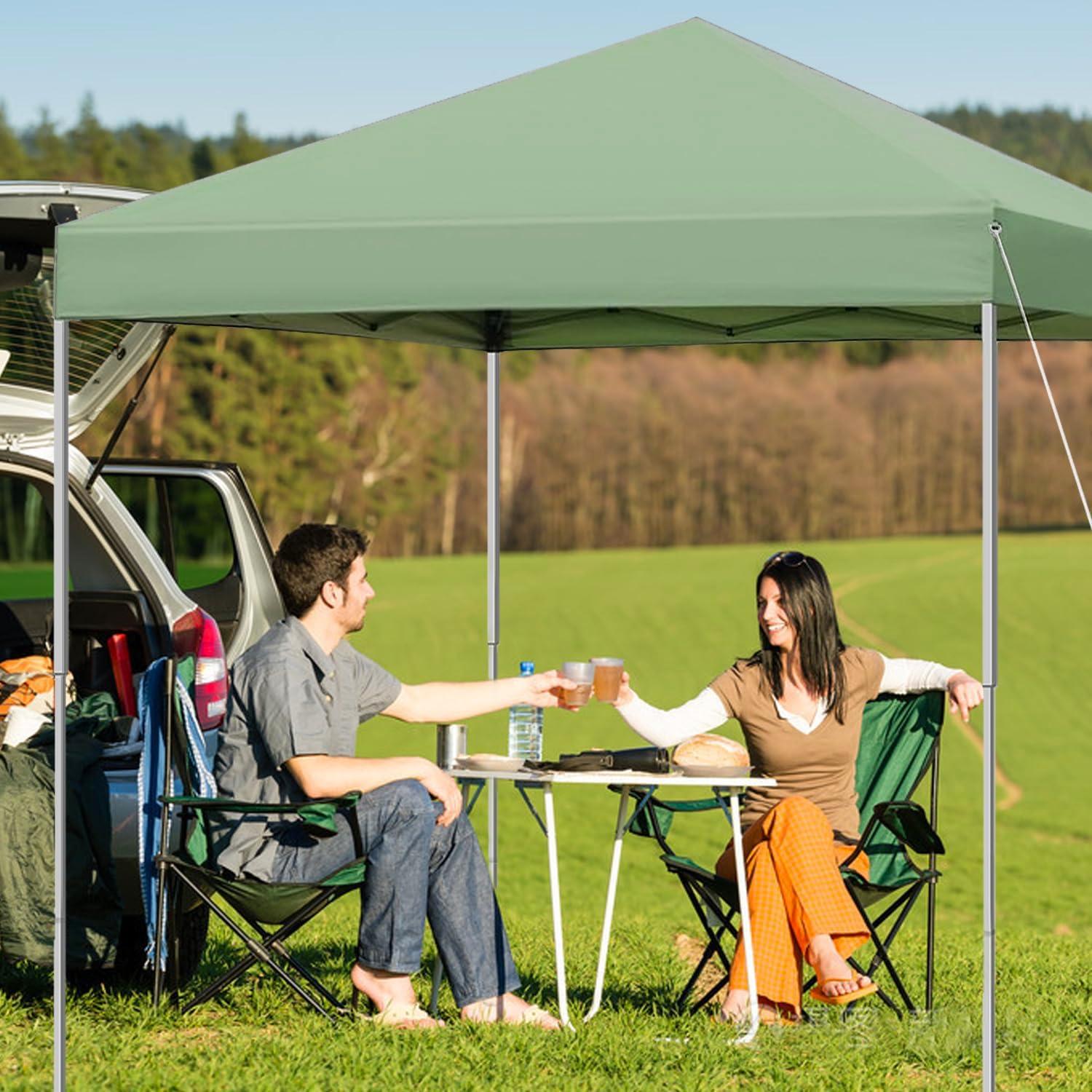 Carpa Plegable SAILARY 3x3m Impermeable Verde con Bolsa