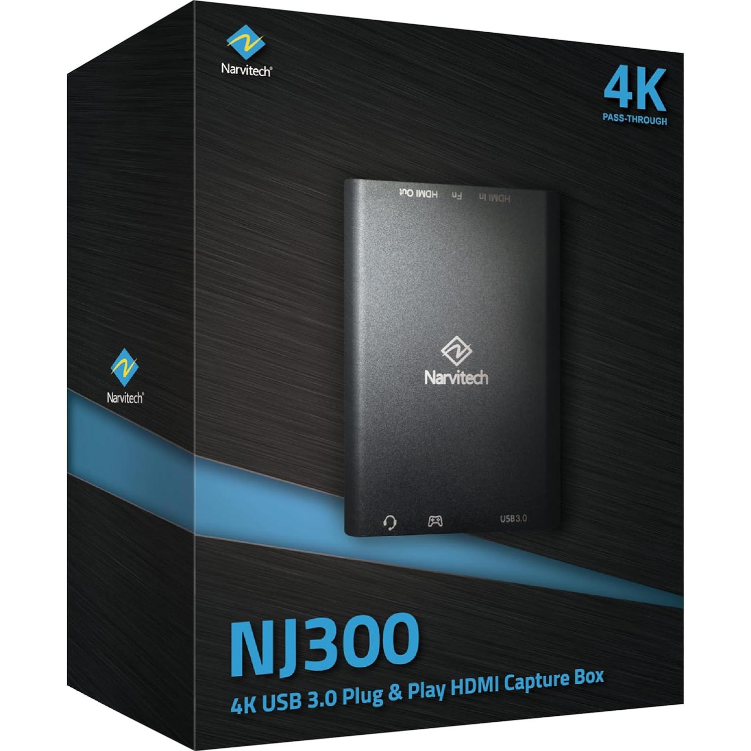 Tarjeta de Captura NARVITECH NJ300 4K60 Passthrough 1080P