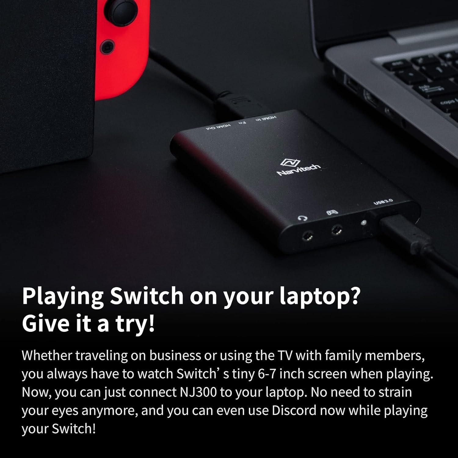 Tarjeta de Captura NARVITECH NJ300 4K60 Passthrough 1080P