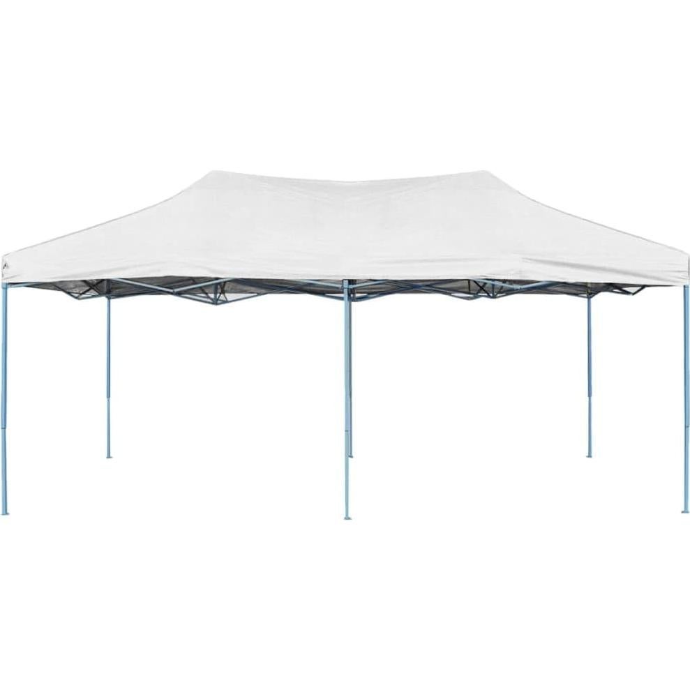 Canopies & Gazebos Professional Folding Party Tent 9.8'x19.7' Steel White,Versatile Outdoor Party Tent for Events, Camping, and Festivals