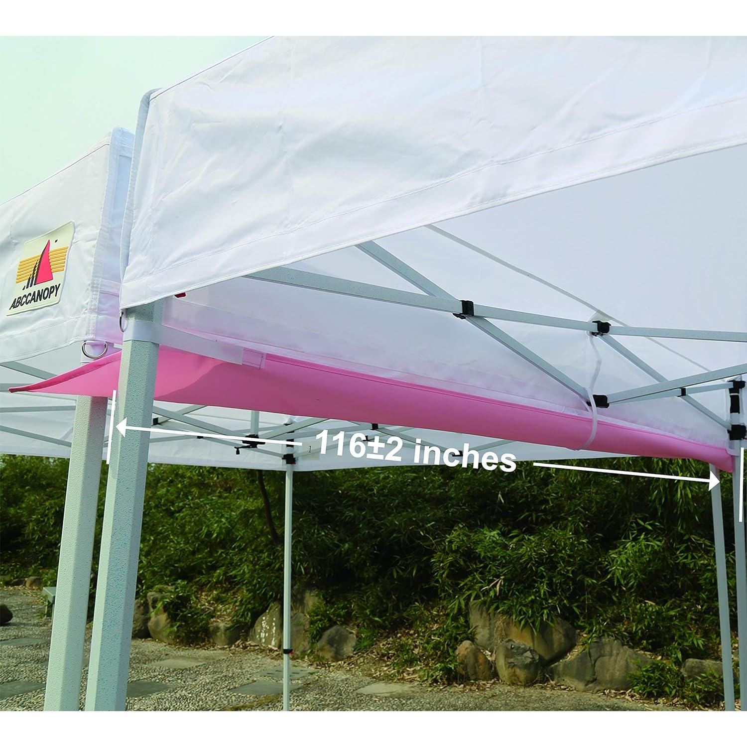 Canalón de Lluvia ABCCANOPY 10FT para Carpa Plegable Rosa