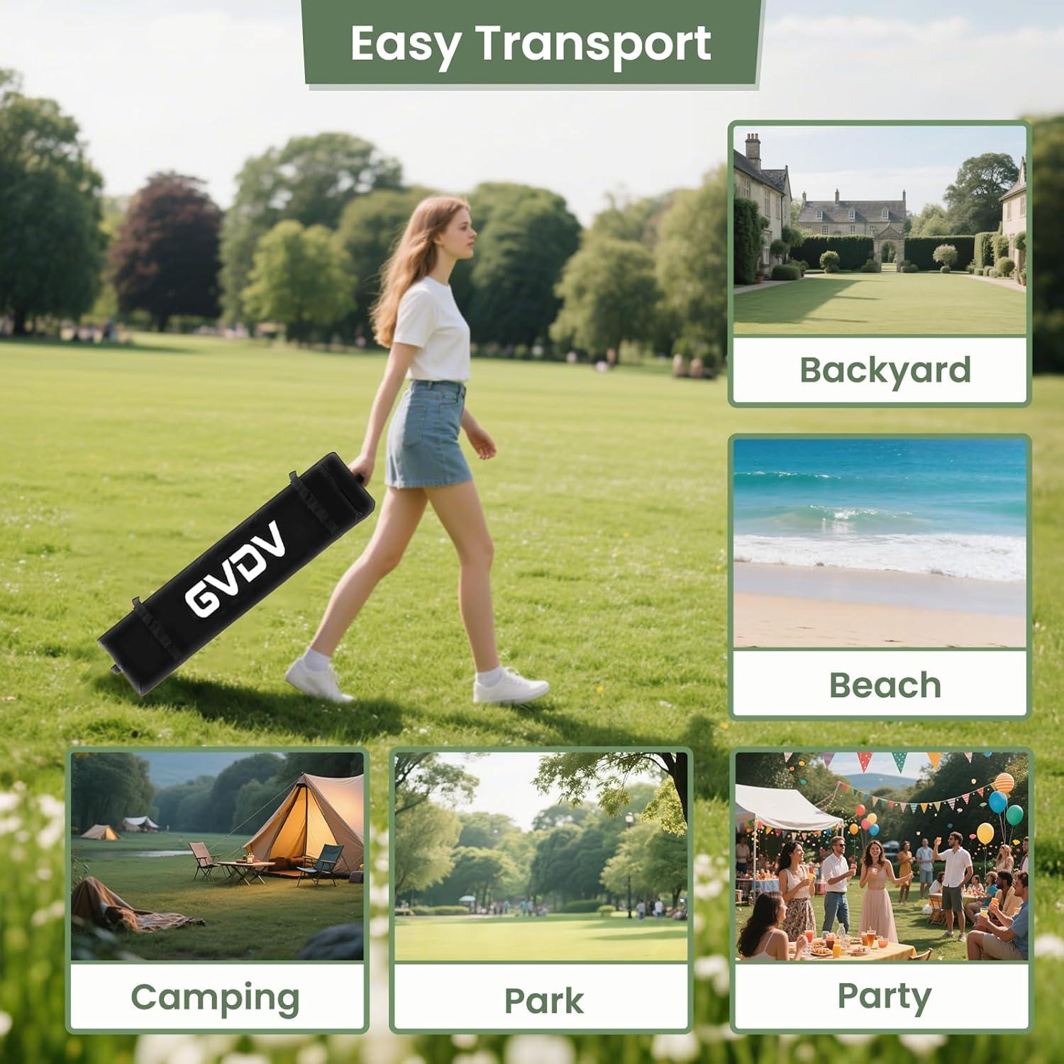 Carpa Plegable GVDV 3x3m con 2 Paredes Laterales Verde