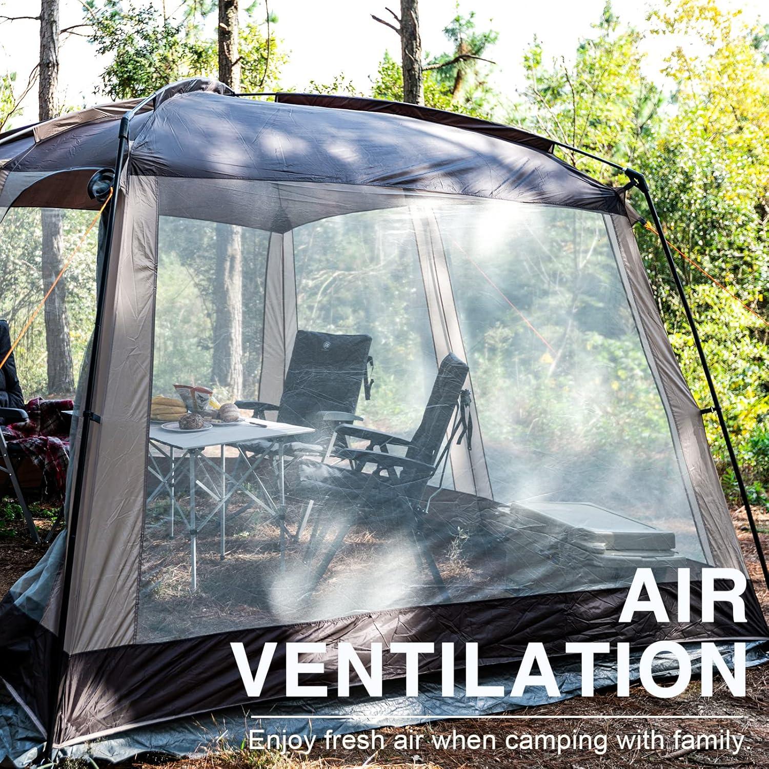 Tienda de Pantalla EVER ADVANCED 3.66x3.05m para Camping 8-10 Personas