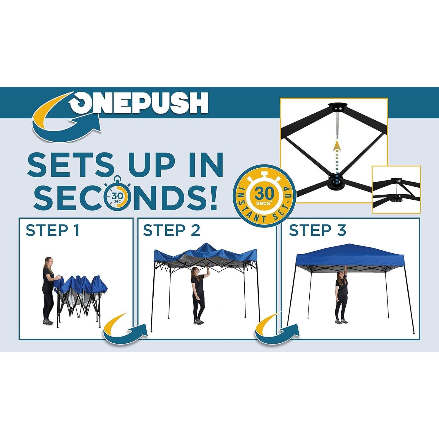 Toldo pop-up Tommy Bahama 3.05x3.05m con bolsa y picos