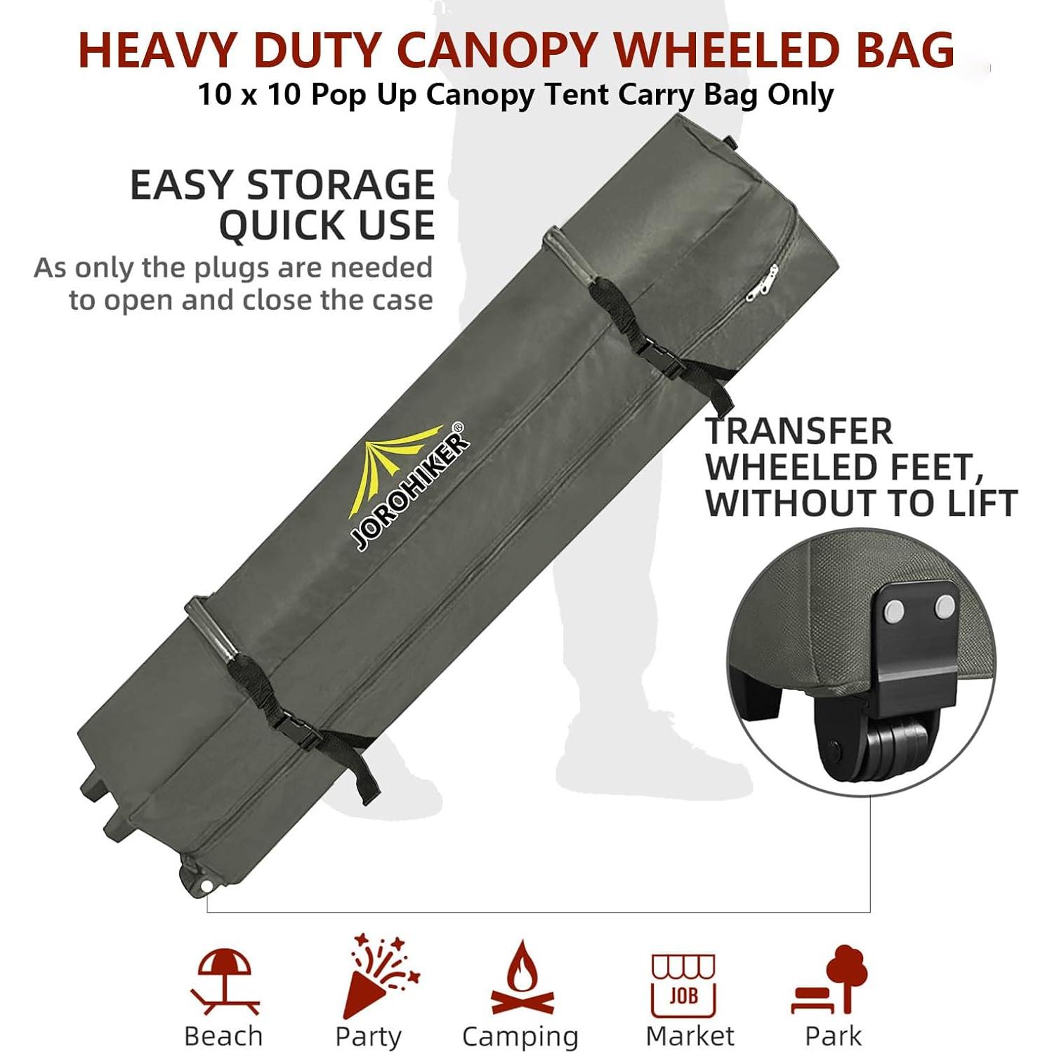 Bolsa de Transporte con Ruedas Jorohiker para Carpa 10x10