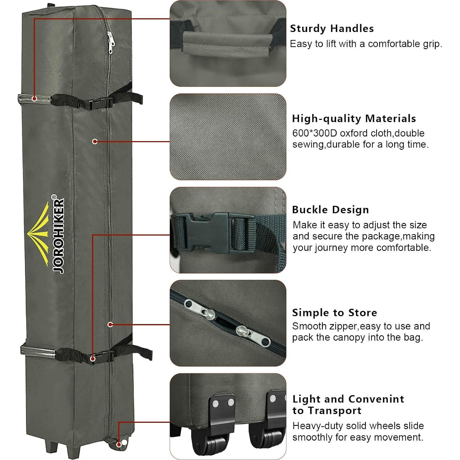 Bolsa de Transporte con Ruedas Jorohiker para Carpa 10x10