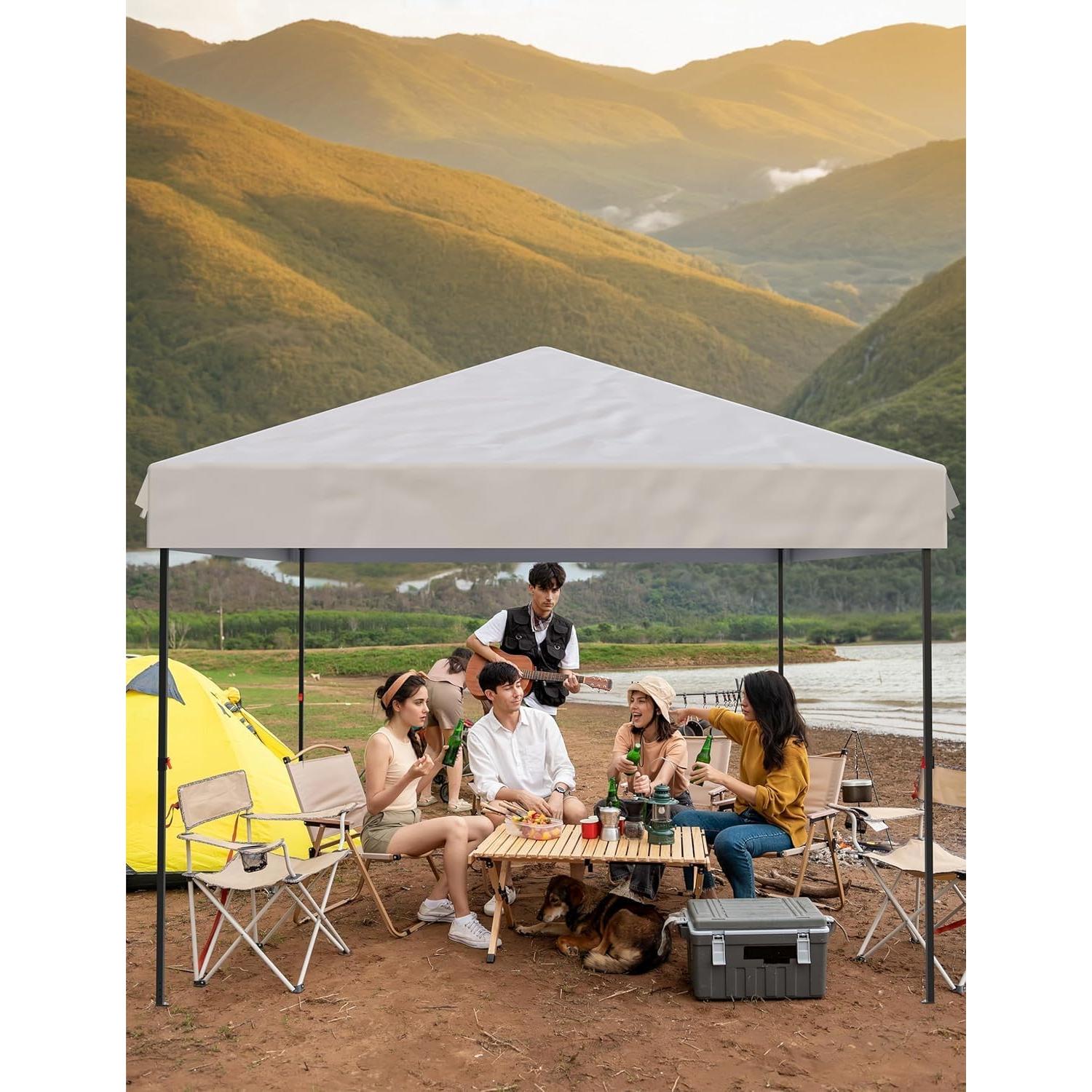Carpa Pop-Up 3x3m OUTGOODS - Protección UV, Altura Ajustable