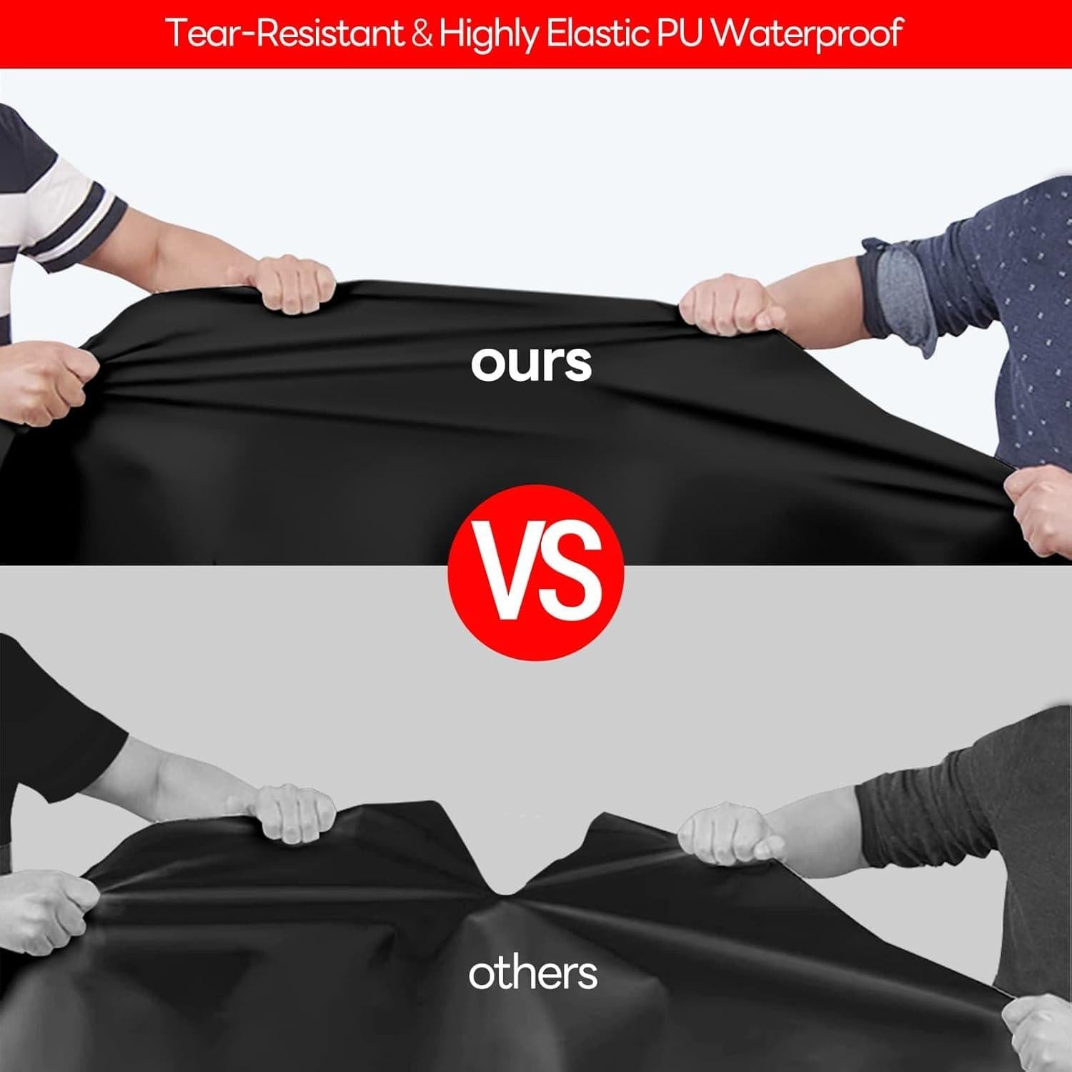 Pared Lateral 300D KaKuEike para Carpa 10x10 Negra Impermeable