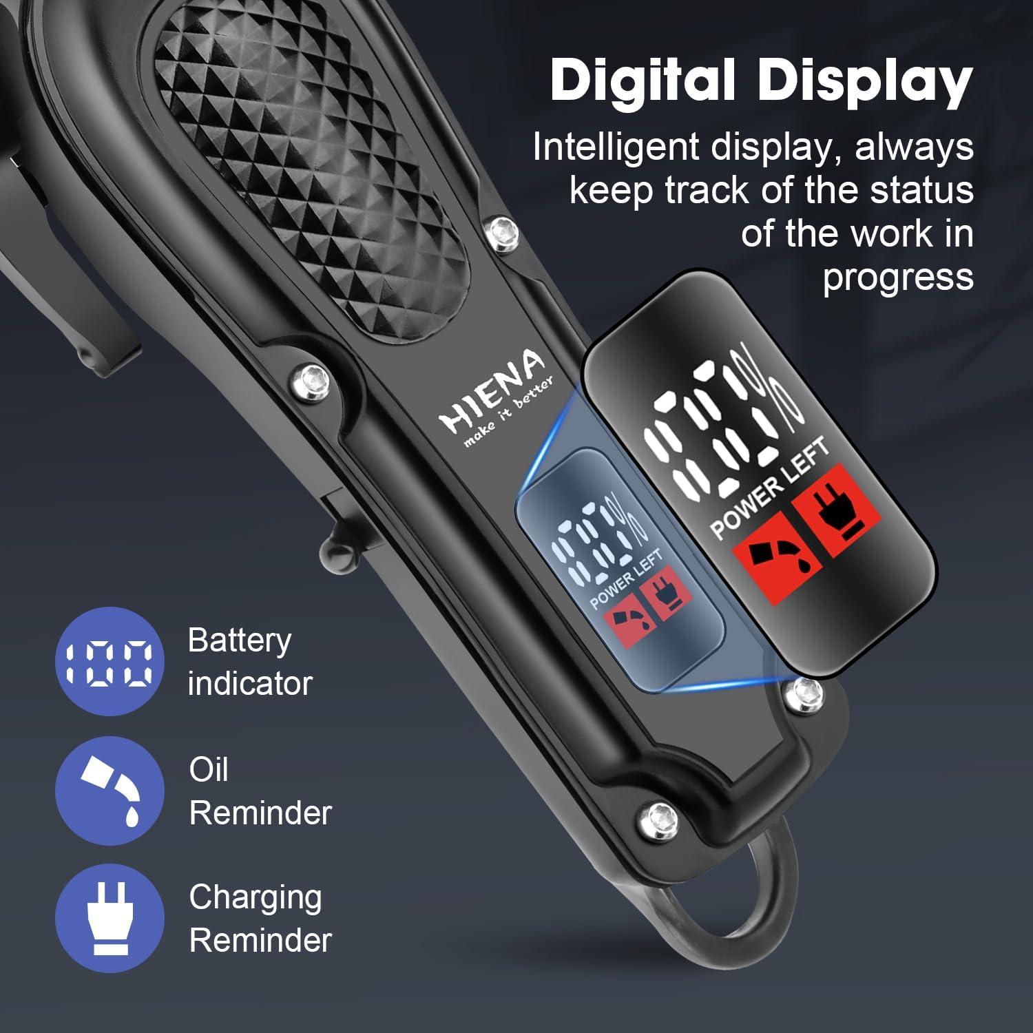 Cortadora de Cabello HIENA PRO Inalámbrica con Peines Ajustables