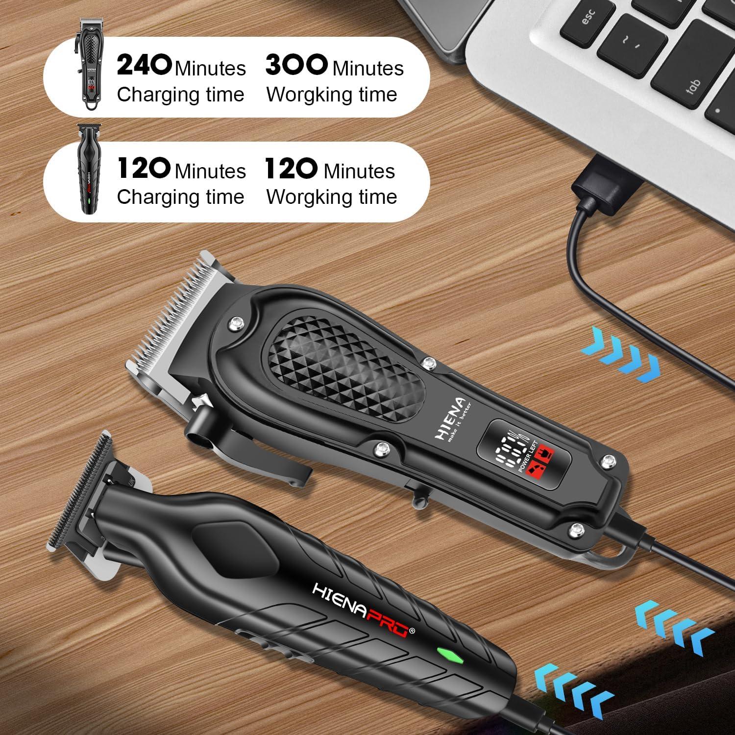 Cortadora de Cabello HIENA PRO Inalámbrica con Peines Ajustables