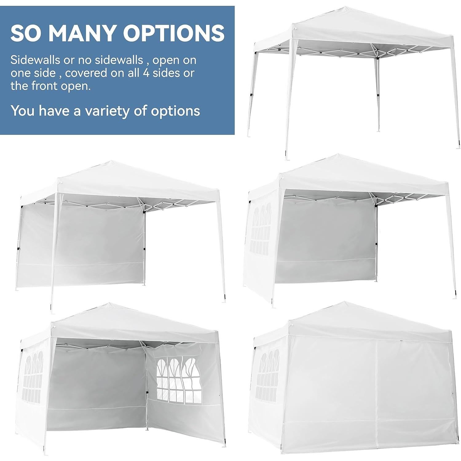 Carpa Plegable Elevon 3x3m con Paredes Laterales y Accesorios