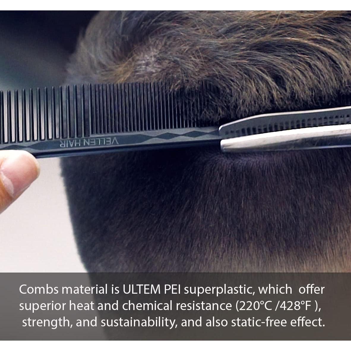 Peines de Corte Vellen Hair 5 Piezas Resistente al Calor