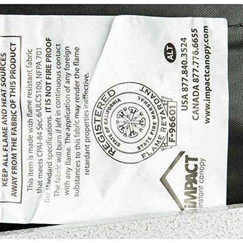 Impact Canopy 10-Foot Canopy Tent Rain Gutter, White