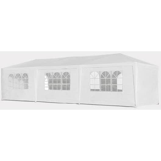 Spacious Outdoor Canopy Tent with Removable Sidewalls, Weddings and Events, 10'x30', White