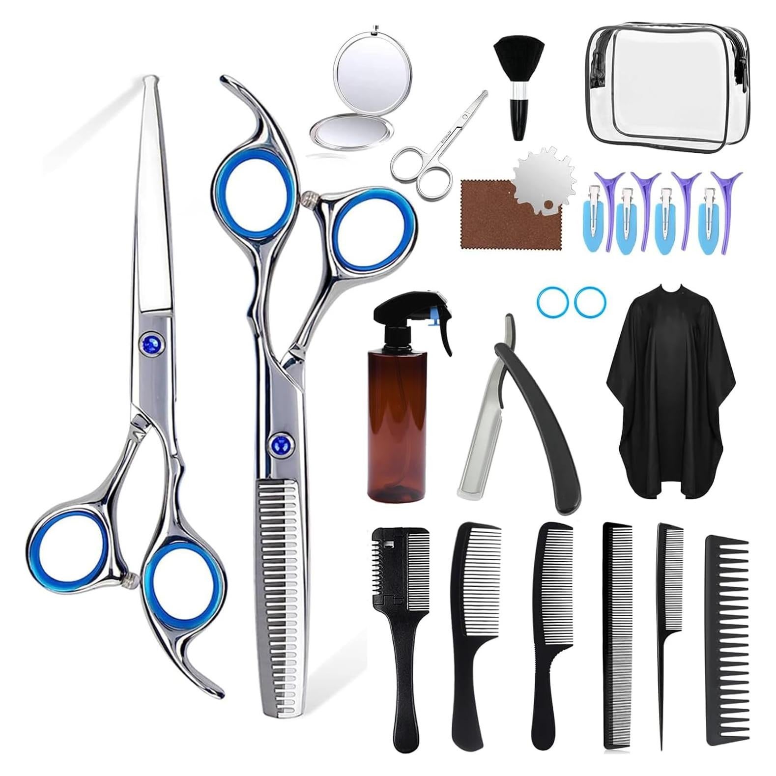 Kit de Tijeras para Cortar Cabello 27PCS SIEVIC Profesional