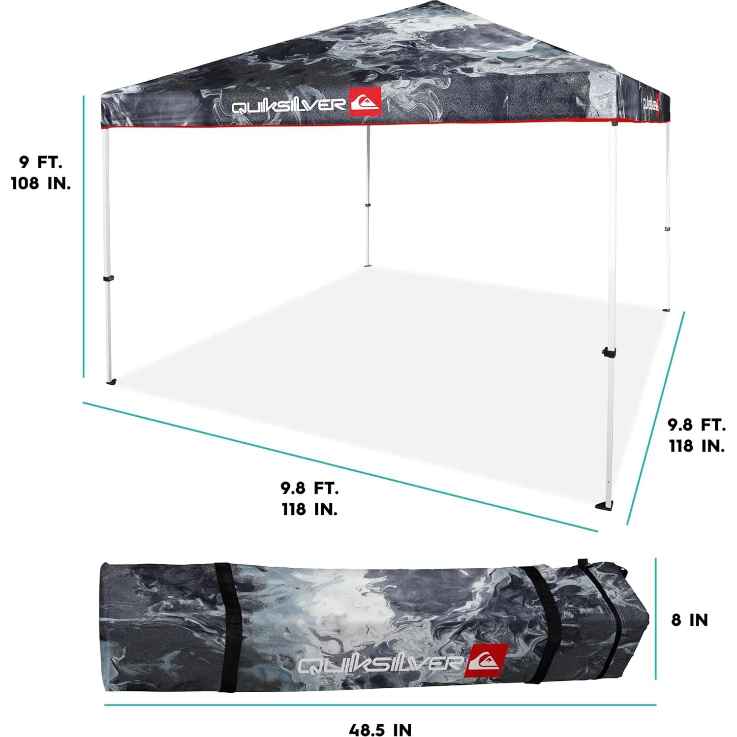 Carpa Plegable Quiksilver 3.05x3.05m UPF 50+ Resistente al Agua