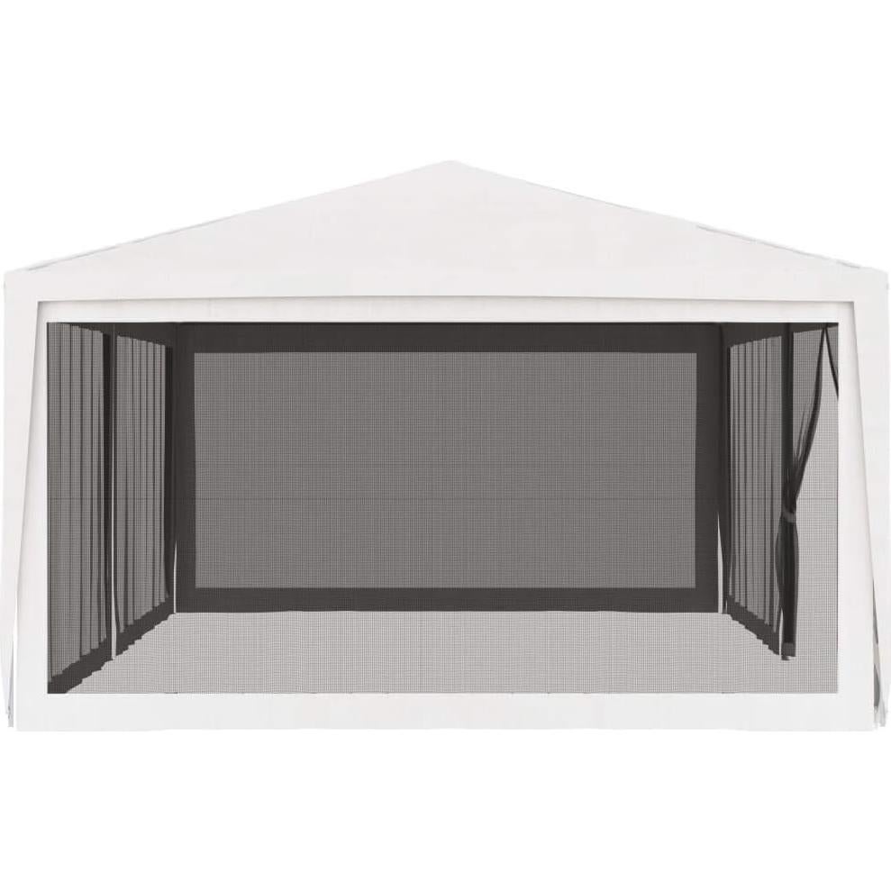 Carpa Plegable MNISDFL 6.1x4.0m Blanca con Paredes de Malla