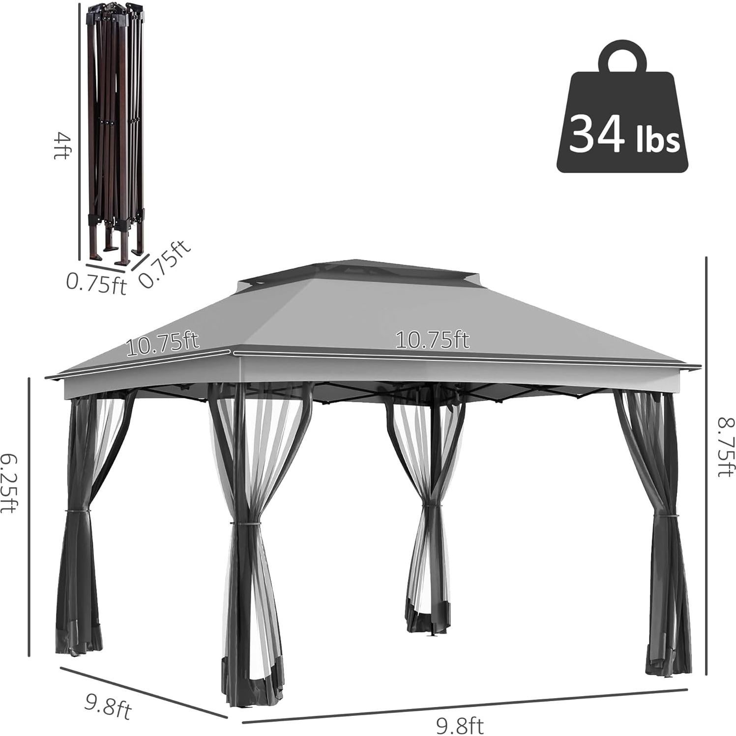 Carpa Plegable Havemies 3x3m con Paredes de Malla y Bolsa