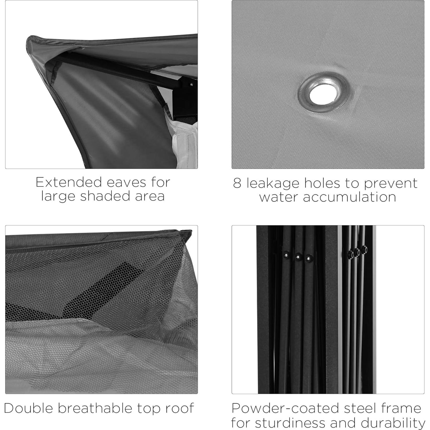 Carpa Plegable Havemies 3x3m con Paredes de Malla y Bolsa