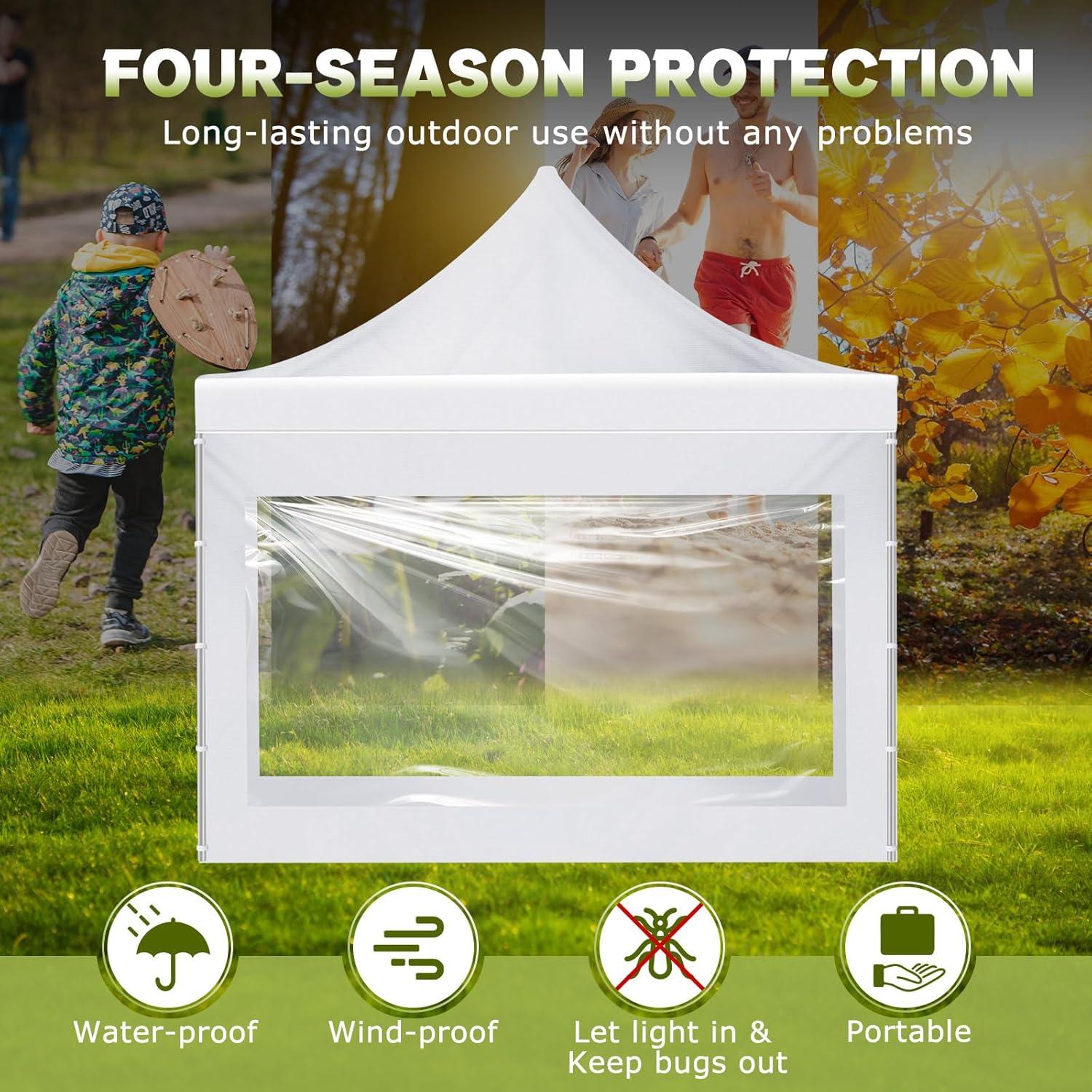 Paredes Laterales Transparentes SmoothNovelty 3 Pcs 2.18x3.05m