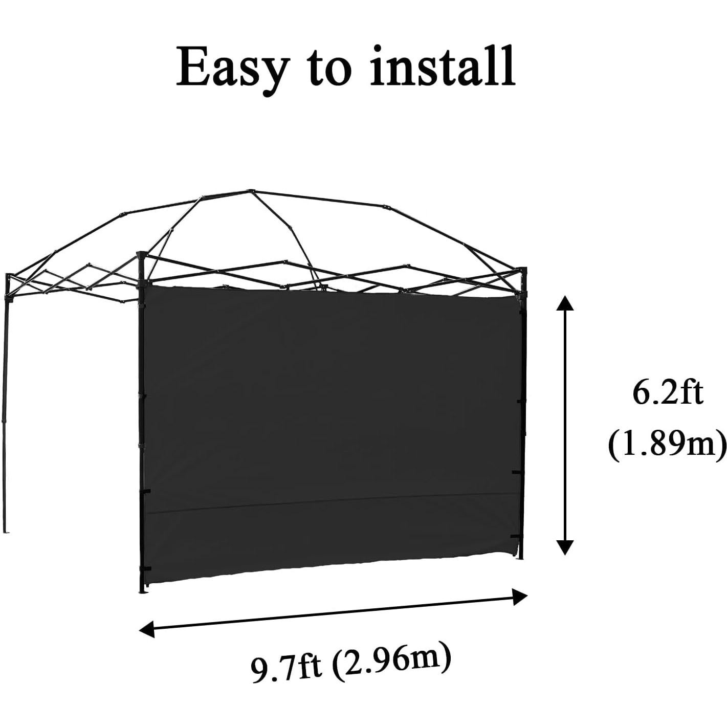 Pared Lateral Oscura Senmortar 3x3m para Carpa Instantánea