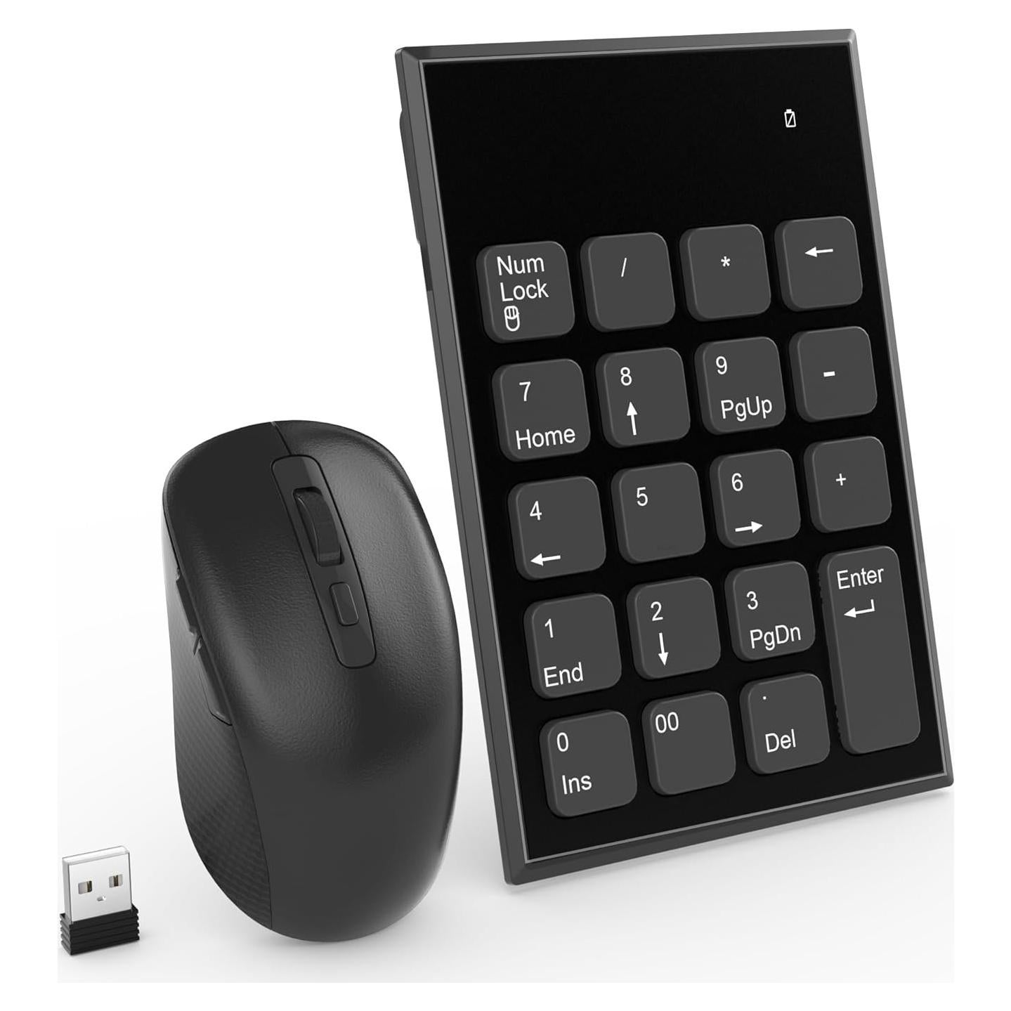 Combo Teclado Numérico y Ratón Inalámbrico Rytaki Pro 19 Teclas