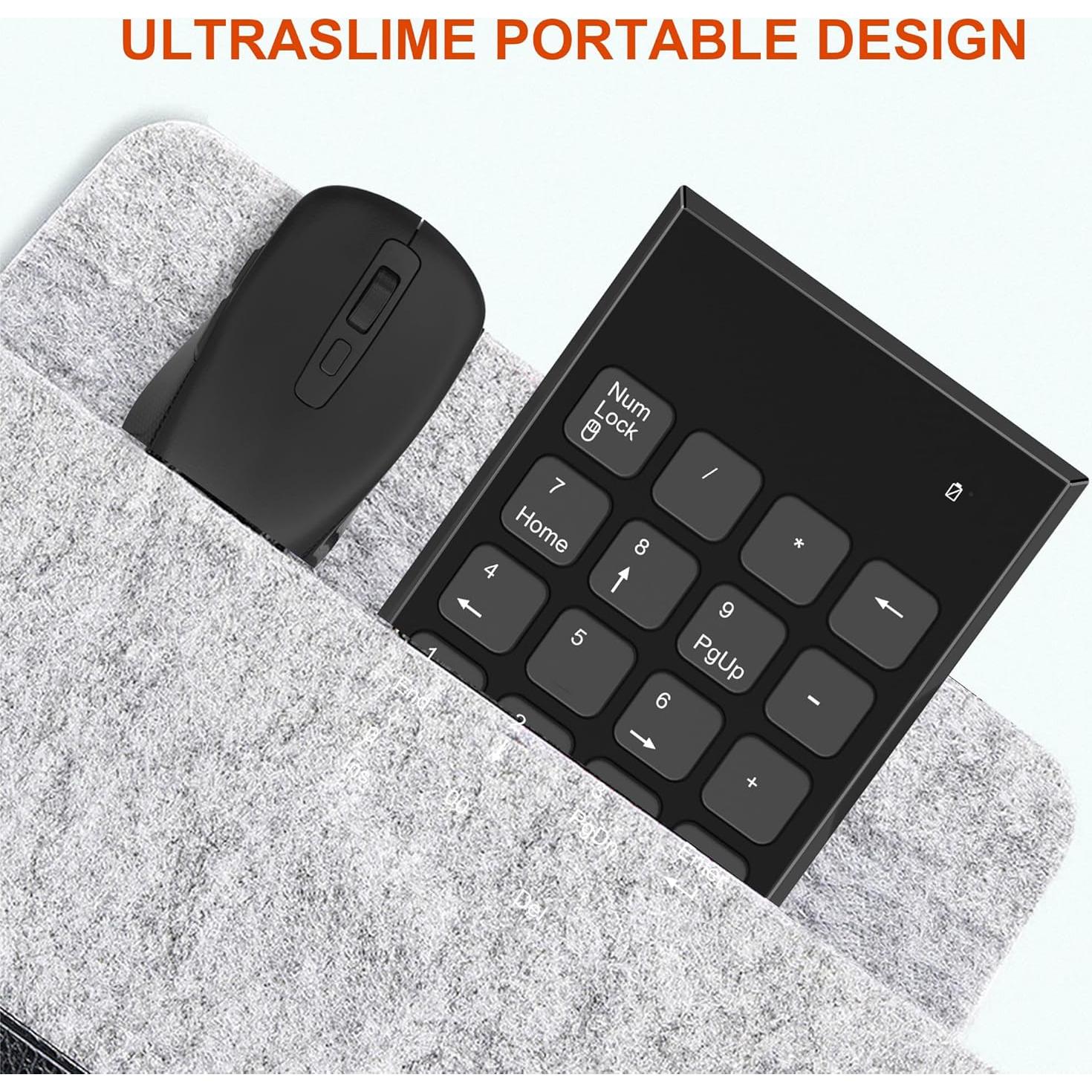 Combo Teclado Numérico y Ratón Inalámbrico Rytaki Pro 19 Teclas