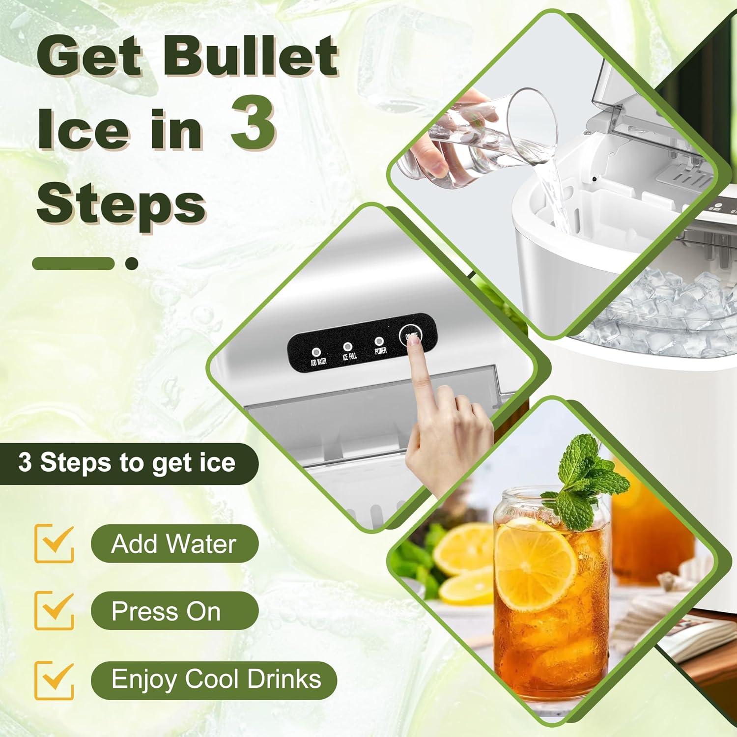 Máquina de Hielo NicBex Dorothy 11,79 kg/24H, 9 Cubos