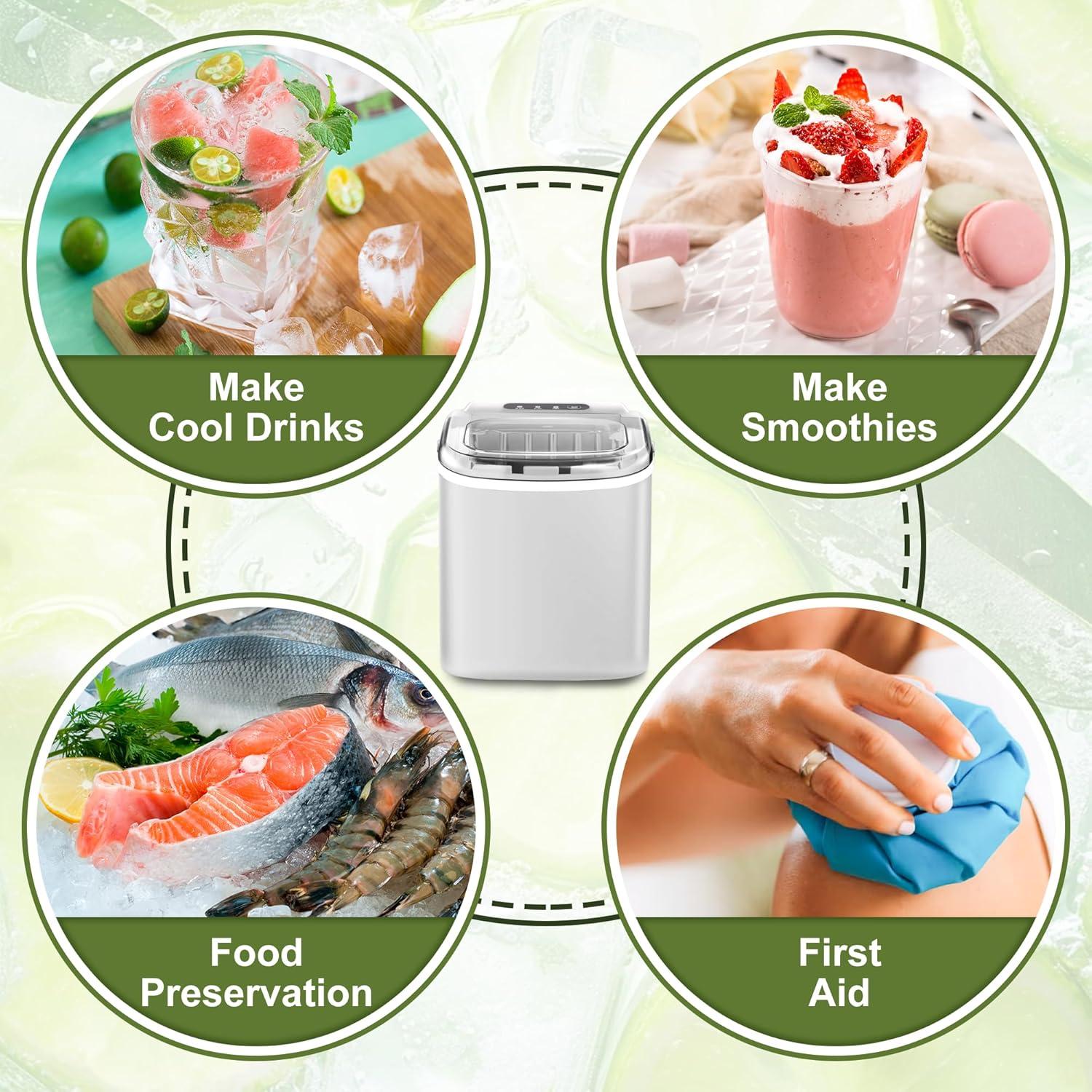 Máquina de Hielo NicBex Dorothy 11,79 kg/24H, 9 Cubos