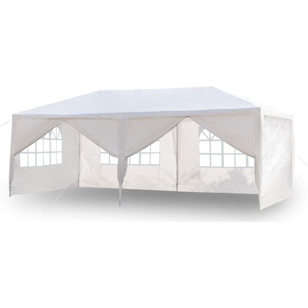 Carpa de Fiesta Exterior 10x6m Myoihomora Impermeable Blanca
