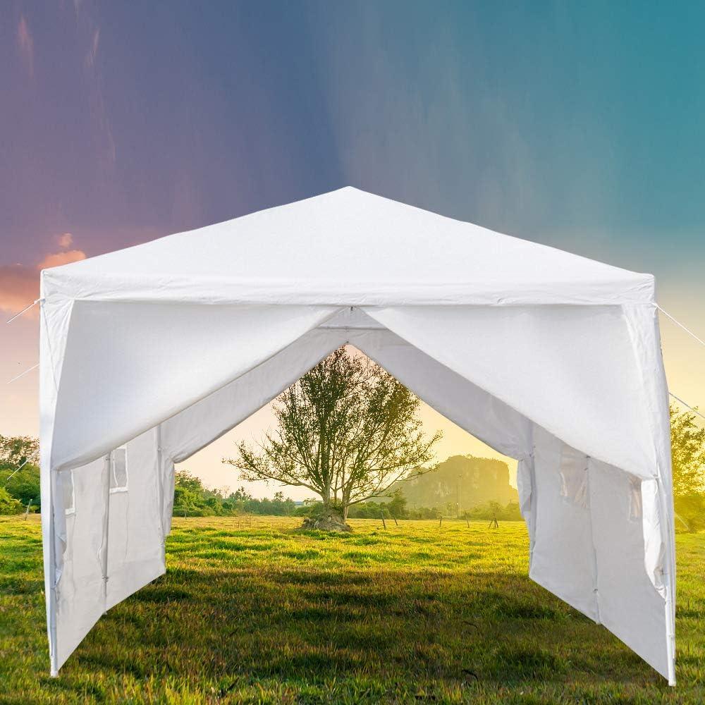 Carpa de Fiesta Exterior 10x6m Myoihomora Impermeable Blanca