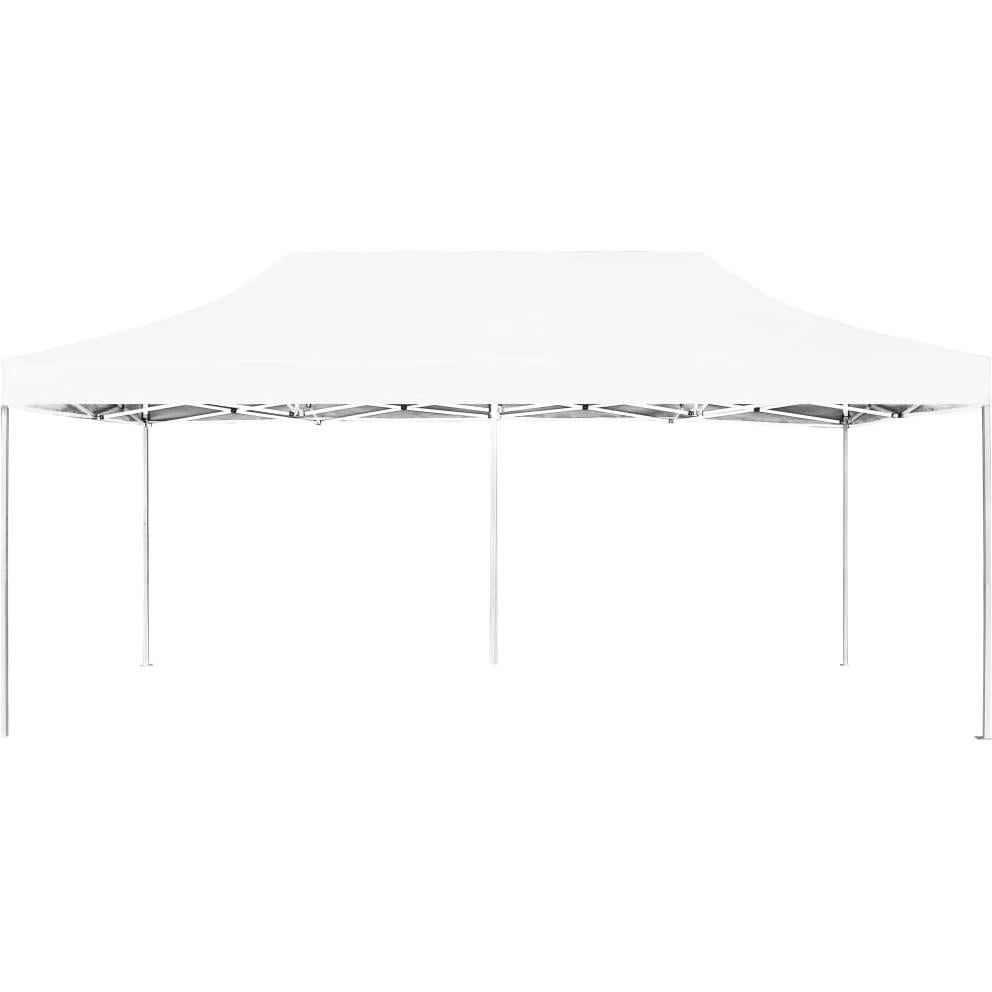 Professional Folding Party Tent Aluminum 19.7'x9.8' White,Sunshade Party Tent with Sturdy Aluminum Frame for Outdoor Events
