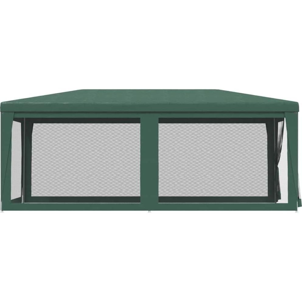 Party Tent with 6 Mesh Sidewalls Green 9.8'x19.7' HDPE,WaterResistant Party Tent with Iron Frame for Outdoor Events Outdoor Structures, Outdoor Canopies, Gazebos