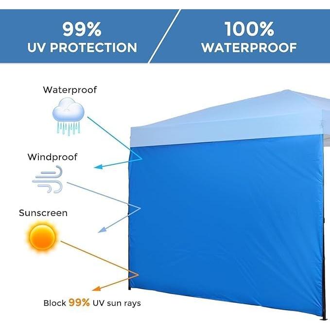Paredes Laterales de Canopy Birodeko 3 Pcs 3.05x3.05m Impermeables