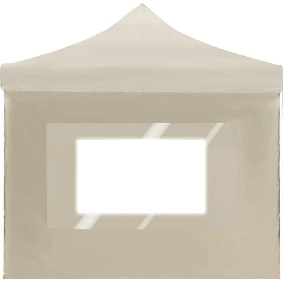 Elegant Folding Party Tent for Outdoor Gatherings, Waterproof and Durable, BBQs and Family Events, Cream 19.7'x9.8'