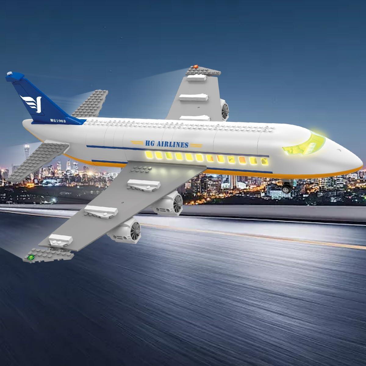 HOGOKIDS Conjunto de Bloques de Construcción Avión 901 PCS