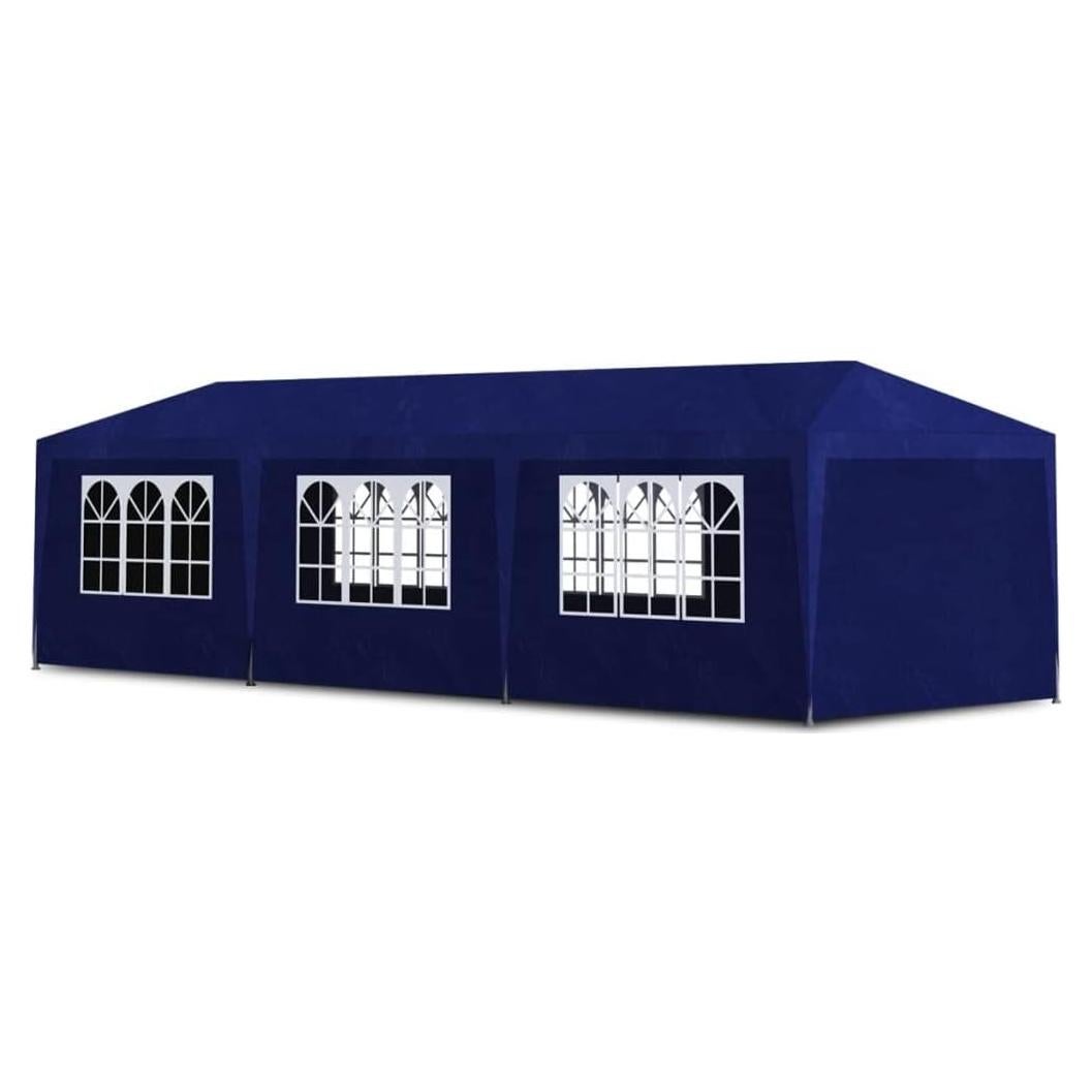 Carpa de Fiesta GeoHome 9.0x3.0m Azul Resistente al Agua