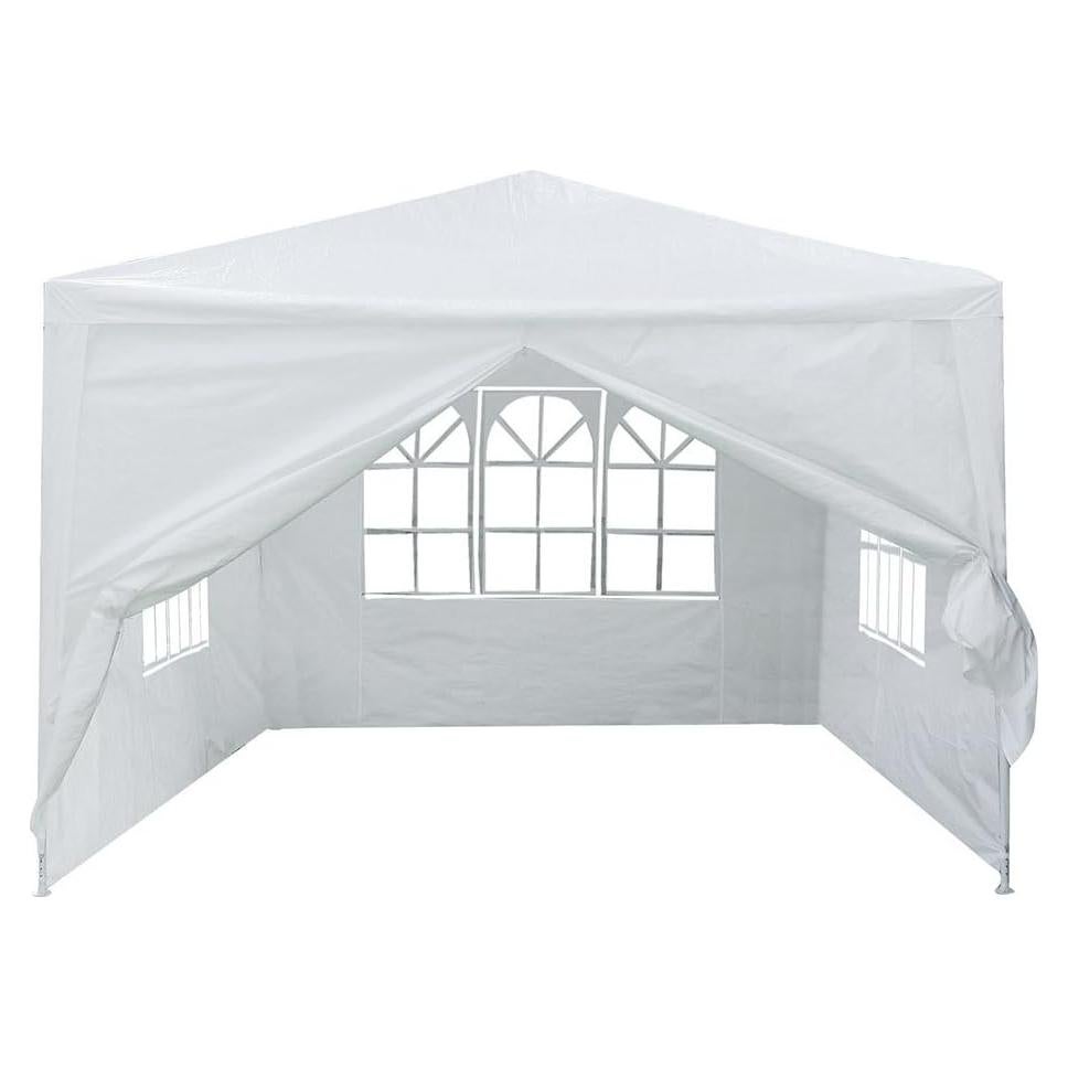 Carpa de Patio 3x3 m AW Blanca con Paredes Desmontables