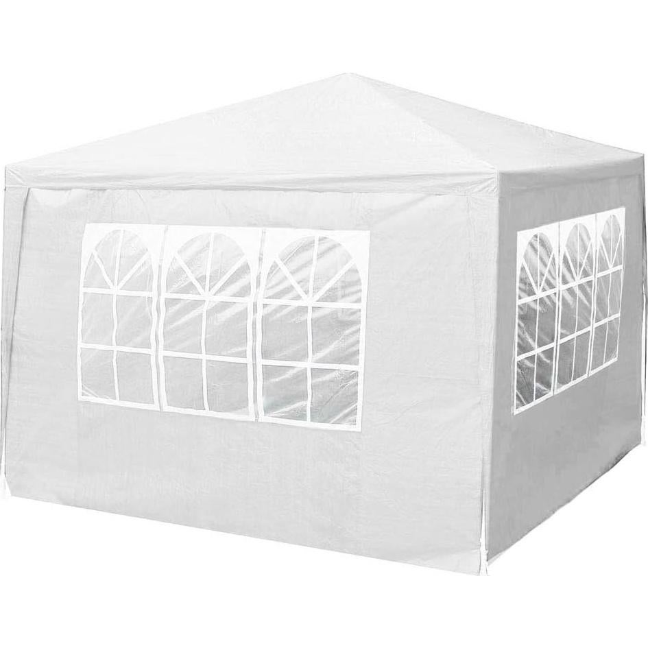 Carpa de Patio 3x3 m AW Blanca con Paredes Desmontables