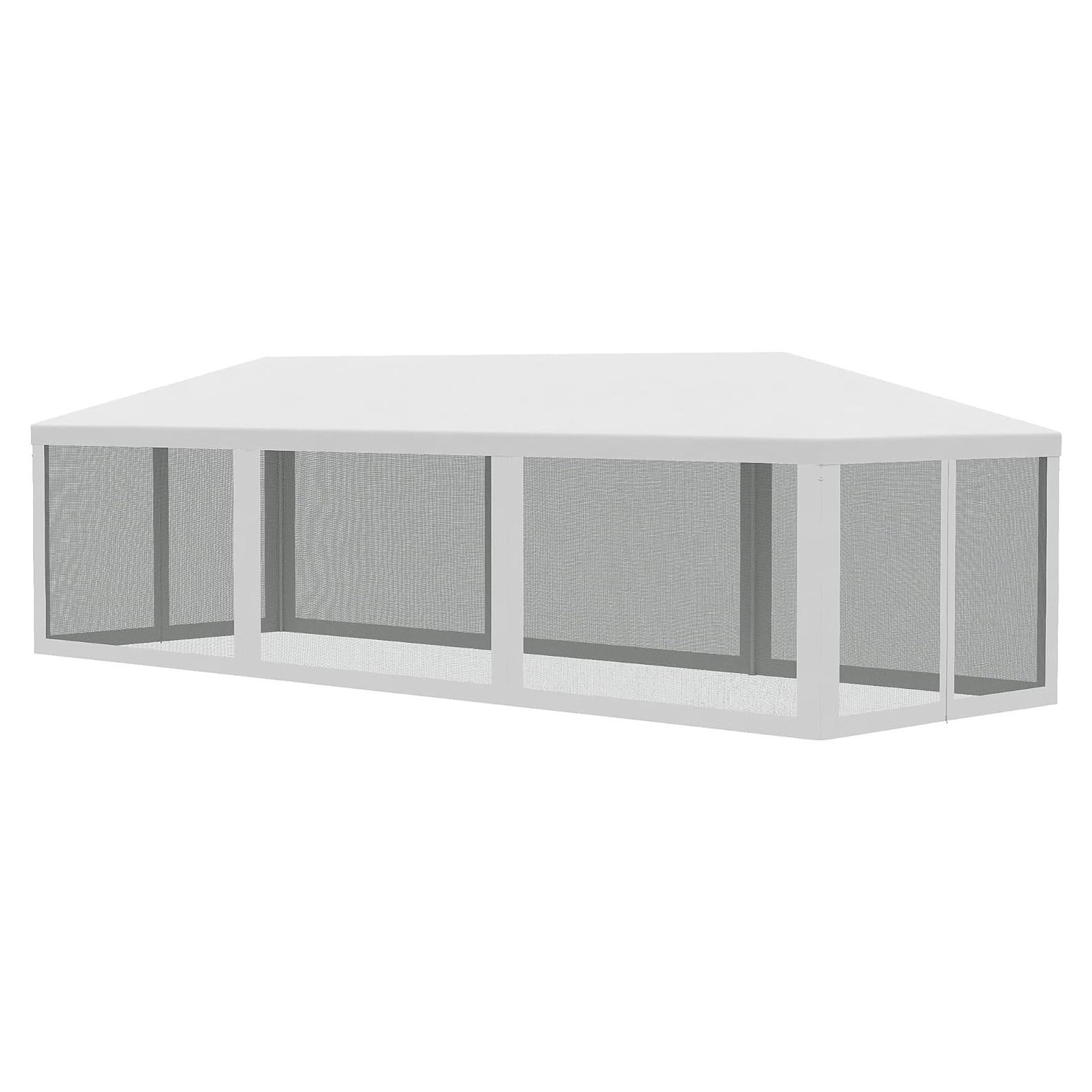 Carpa de Fiesta Agnixnaf 8 Paredes Malla Desmontables 850x286cm