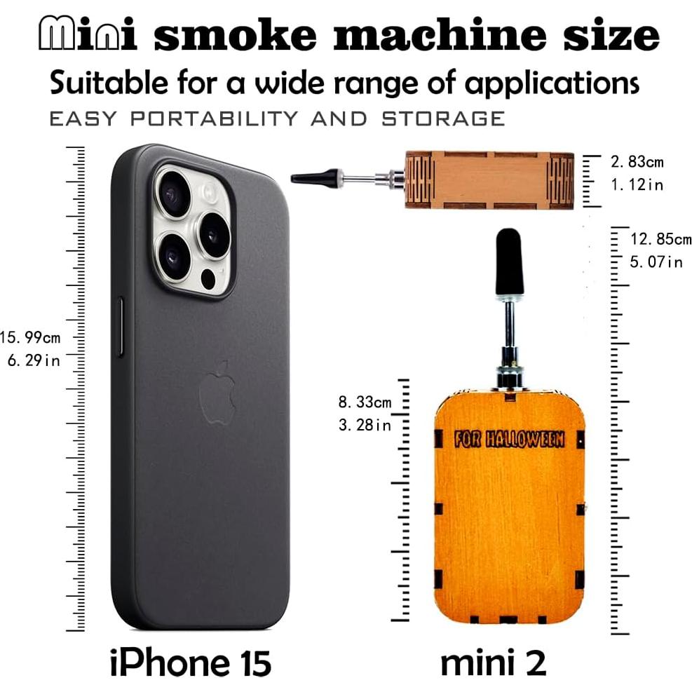 Máquina de humo portátil Rhomba SMR-1738 con control remoto