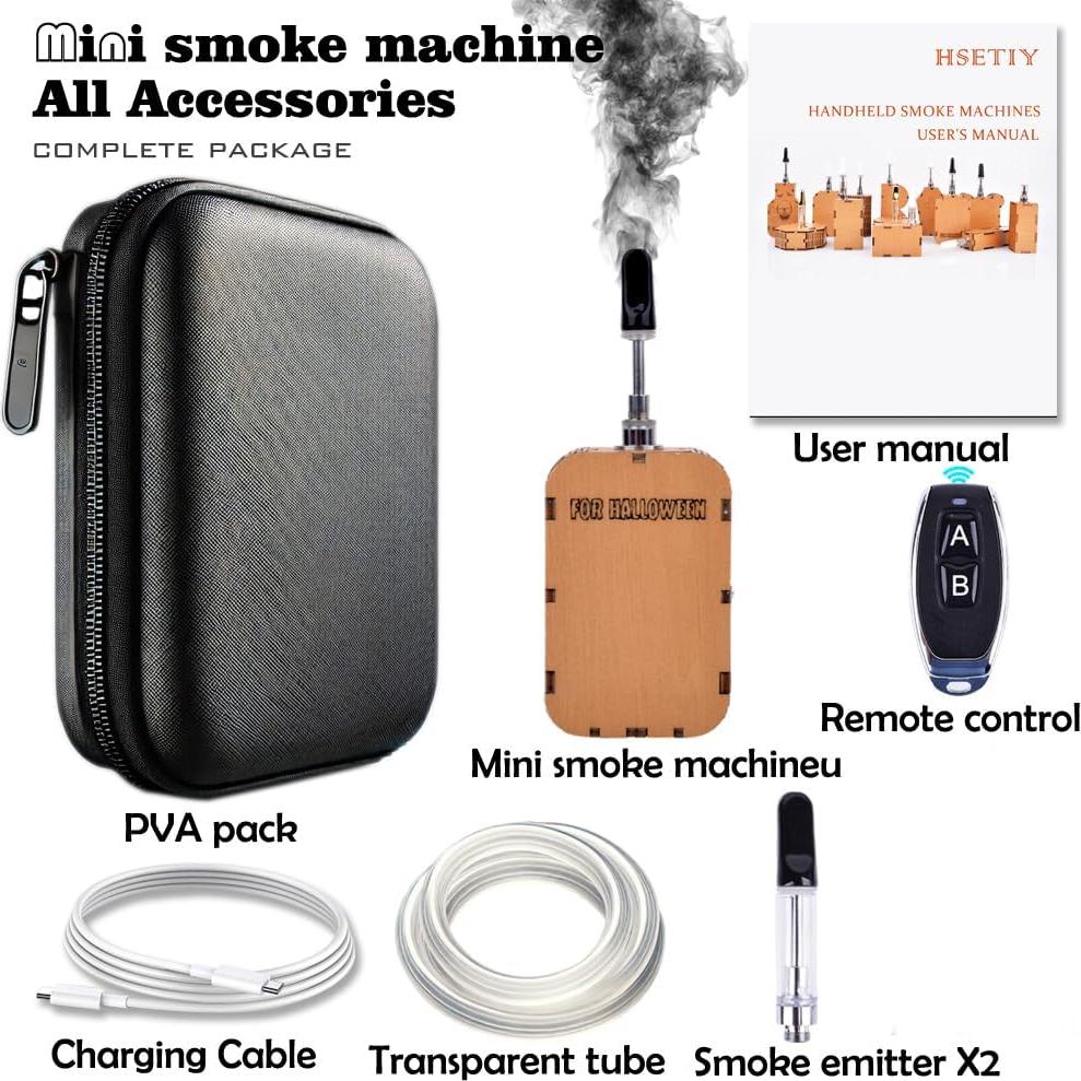 Máquina de humo portátil Rhomba SMR-1738 con control remoto