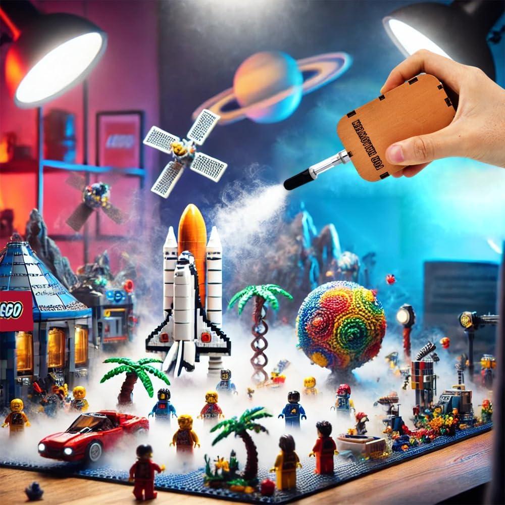 Máquina de humo portátil Rhomba SMR-1738 con control remoto