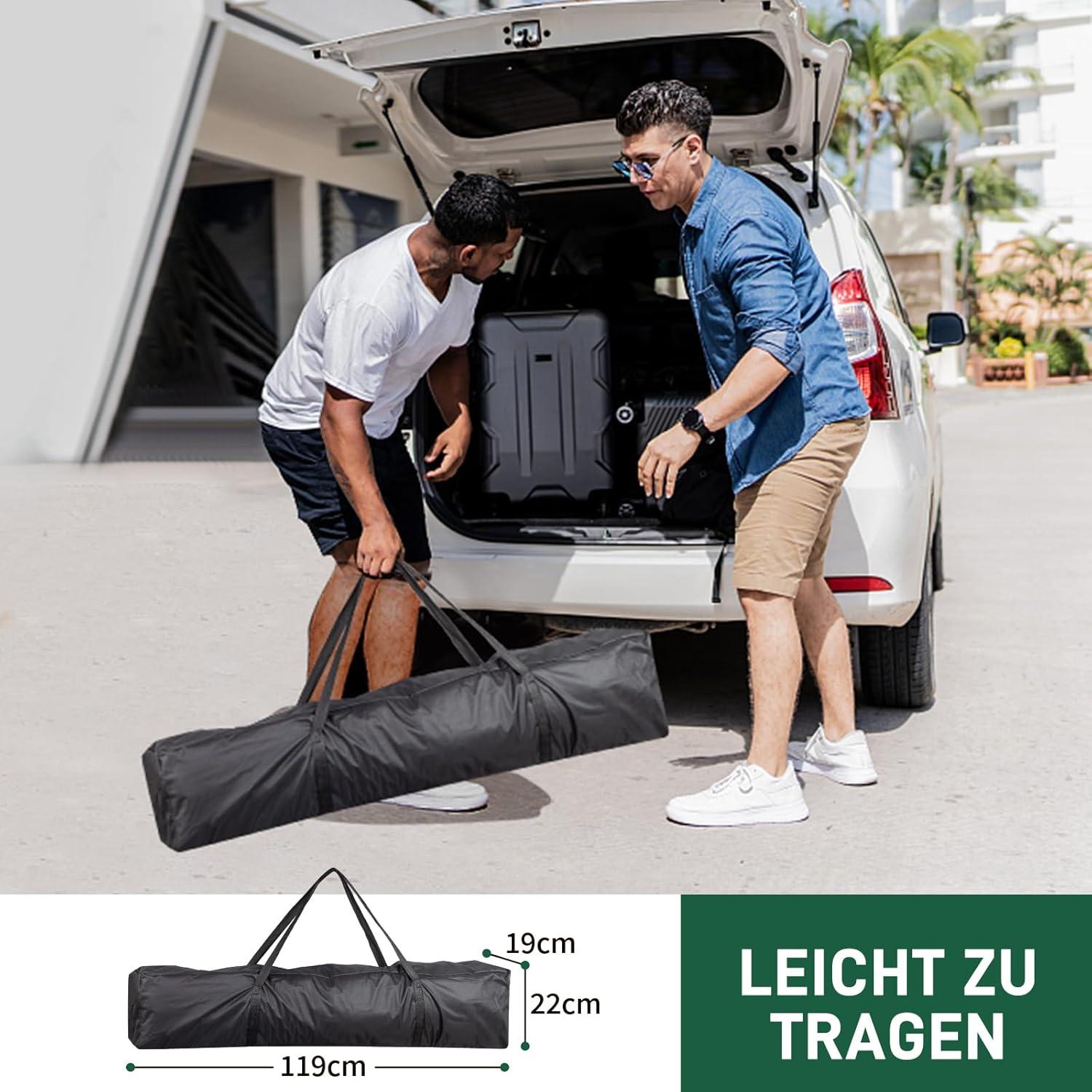 Carpa Canopy 3x3m JHengShop con Paredes Laterales y Bolsa