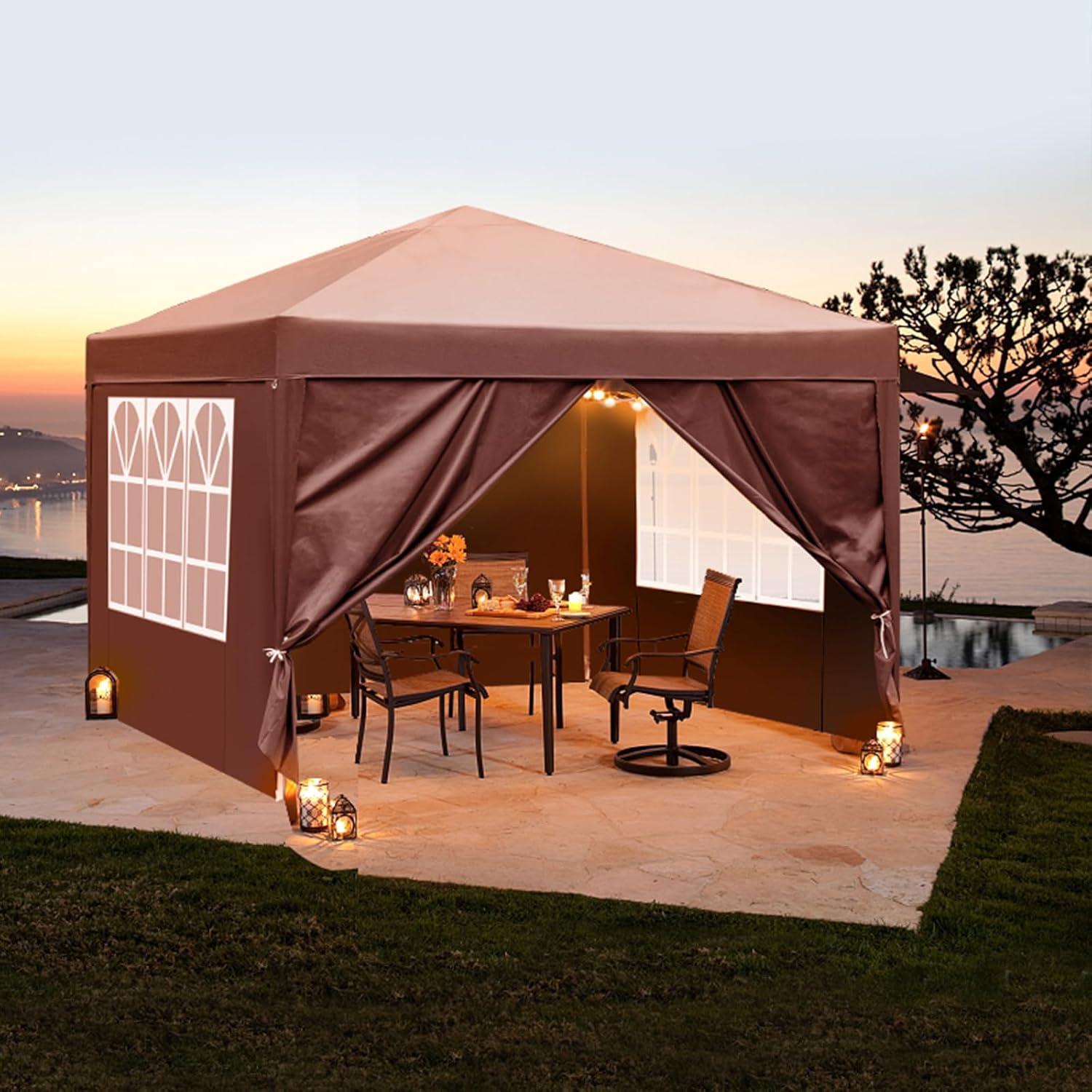 Carpa Canopy 3x3m JHengShop con Paredes Laterales y Bolsa