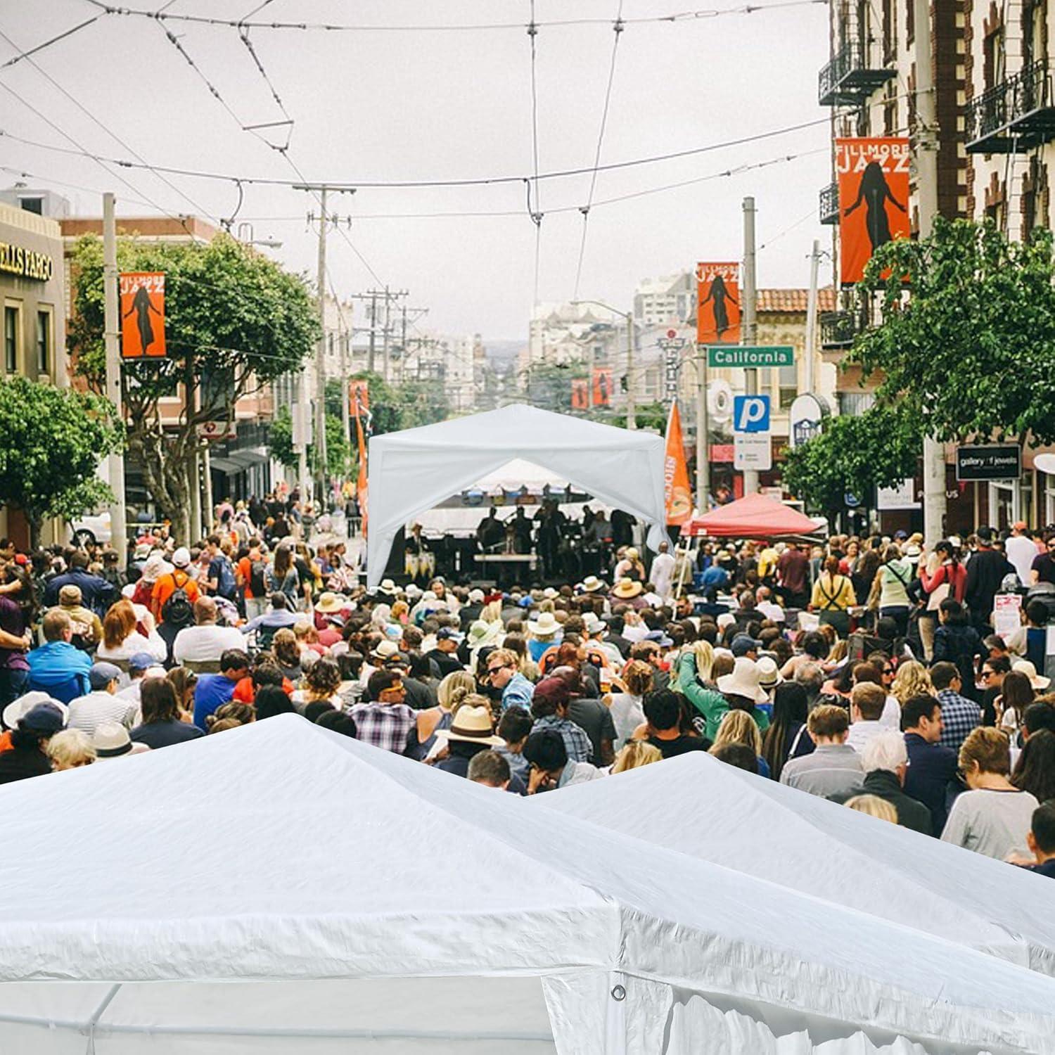 Carpa de Boda Yescom 3.05x3.05 m Blanca con Paredes Removibles