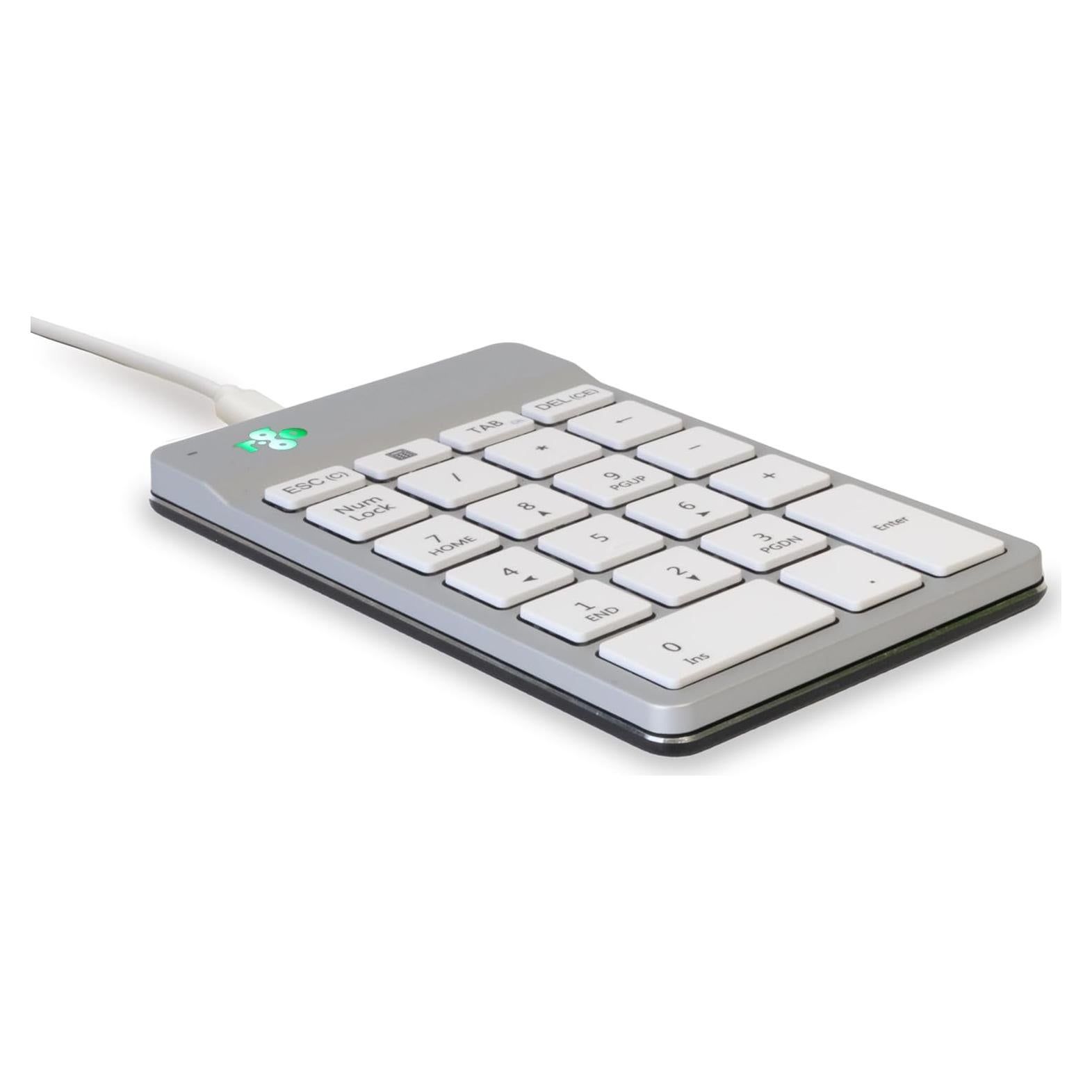 Teclado Numérico R-Go Blanco USB-C/A Mini Ergonómico